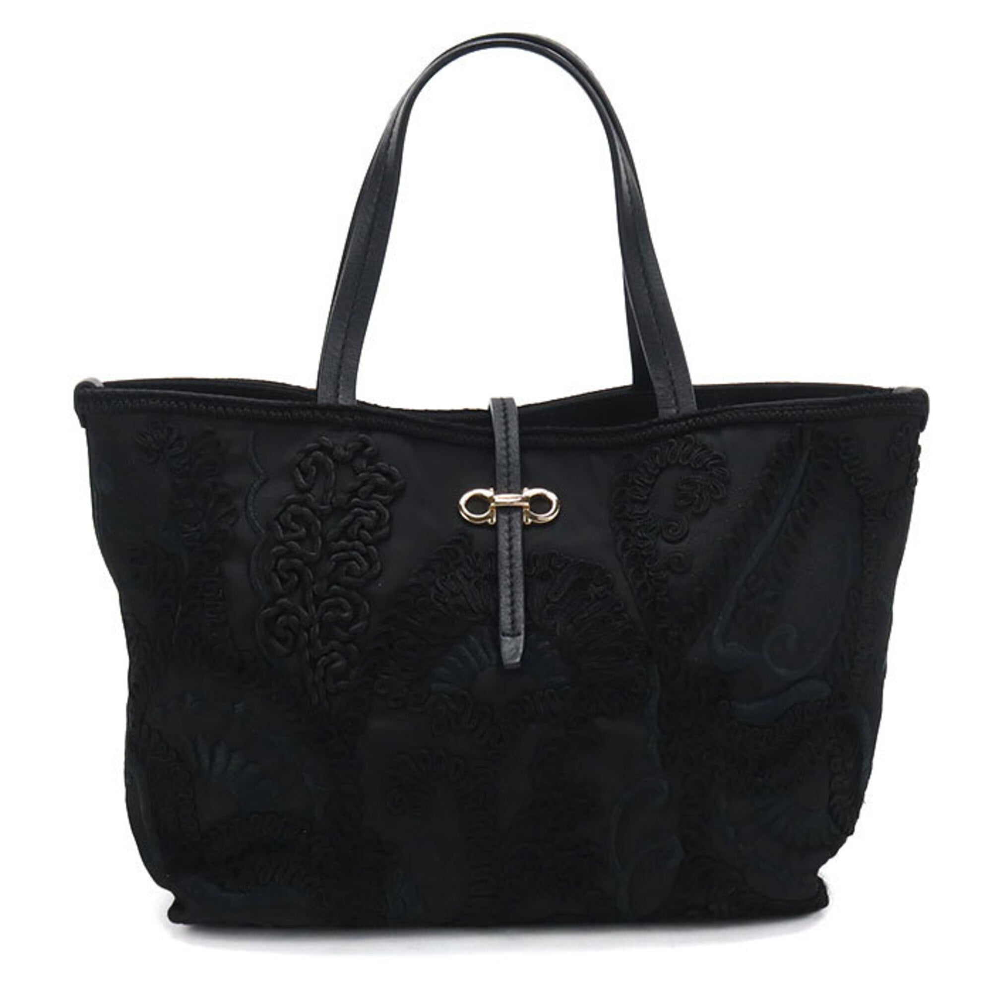Salvatore Ferragamo Black Nylon Tote Bag (Pre-Owned)