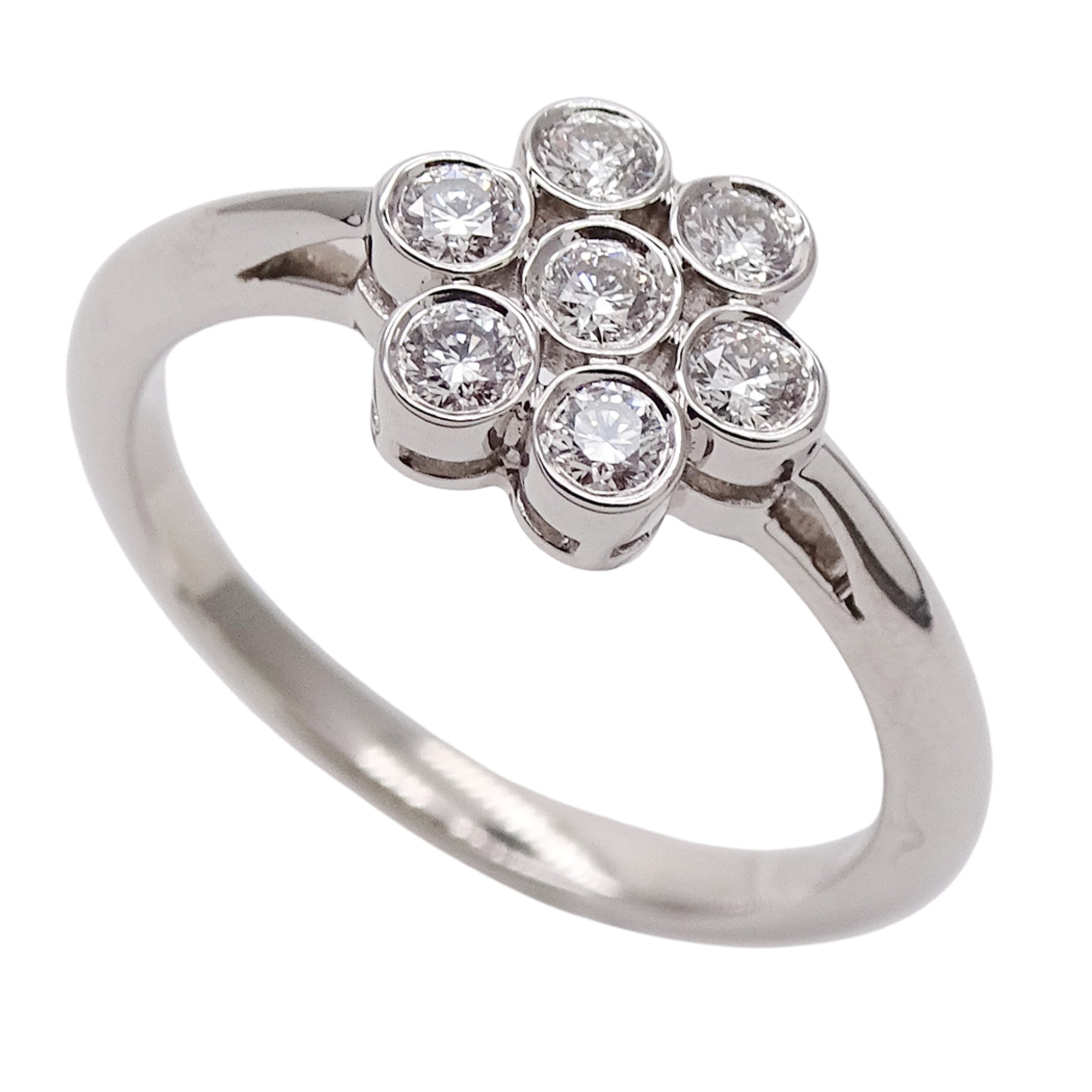 Tiffany Silver Platinum 950 Band Ring (Pre-Owned)