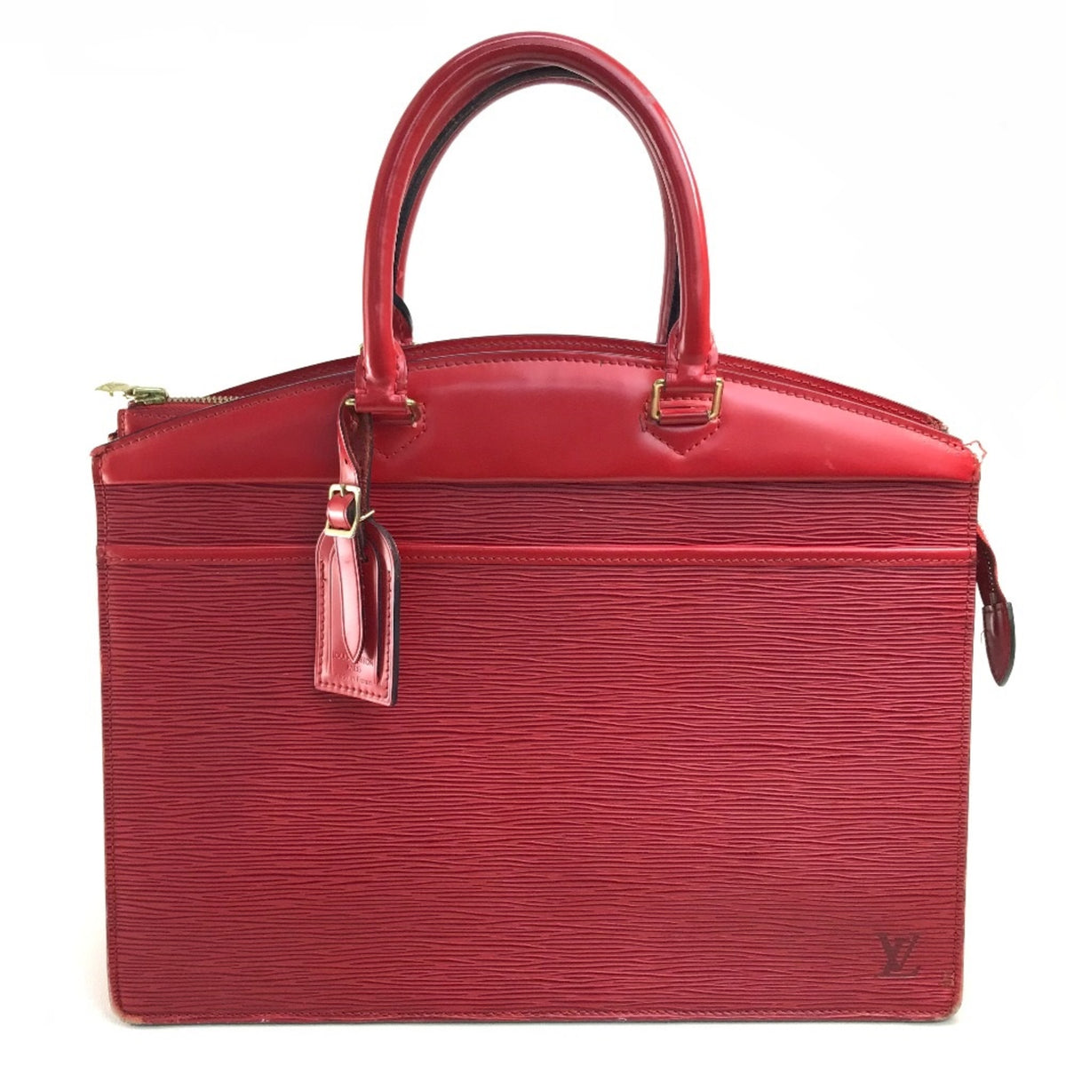 Louis Vuitton Red Leather Handbag (Pre-Owned)