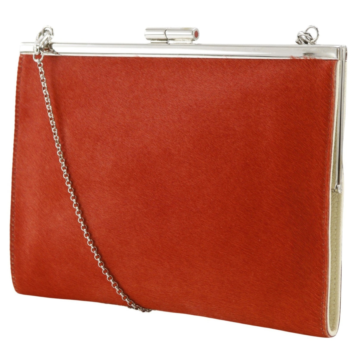 Bvlgari Red Color Leather Shoulder Bag (Pre-Owned)