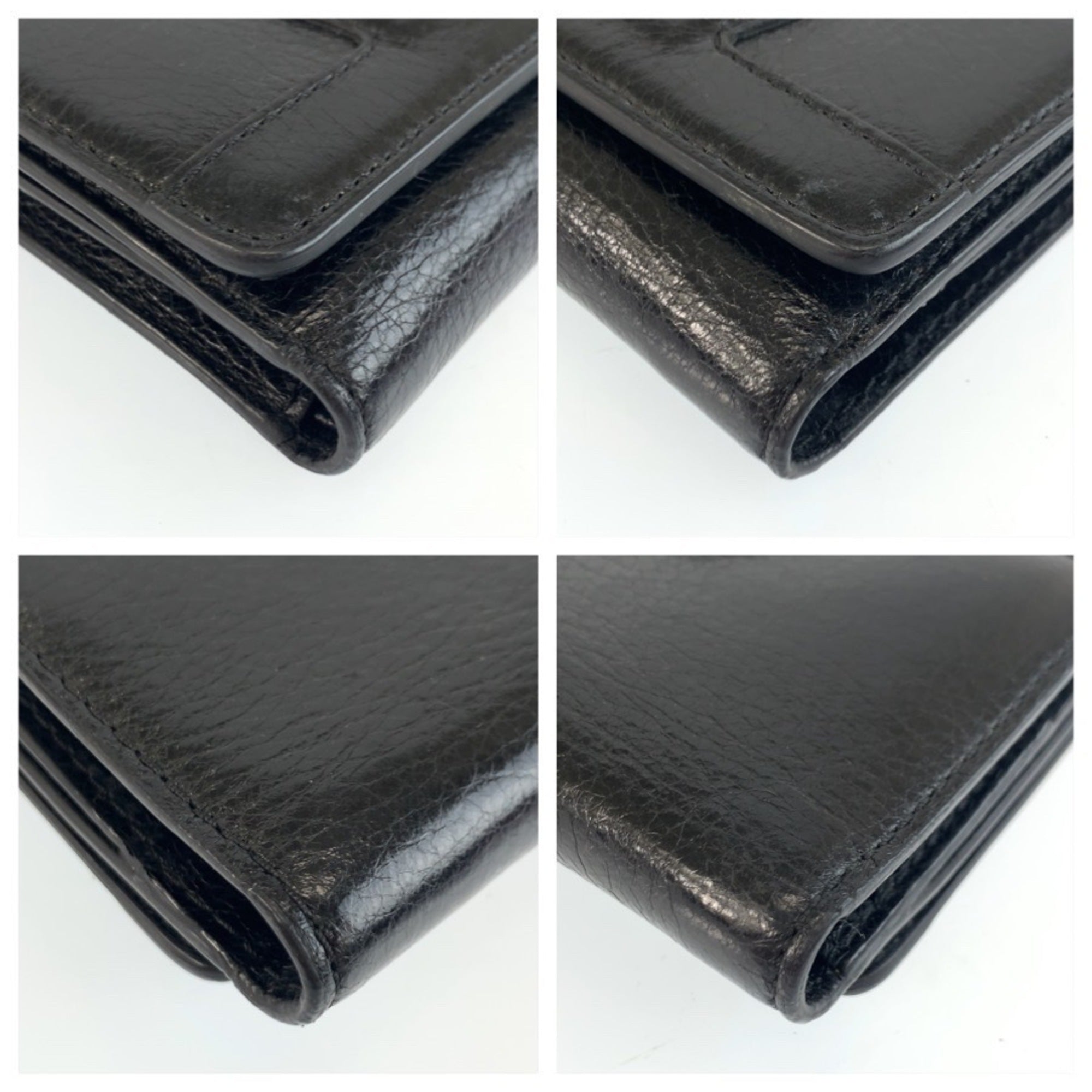 Celine Black Leather Wallet (Bi-Fold) (Pre-Owned)