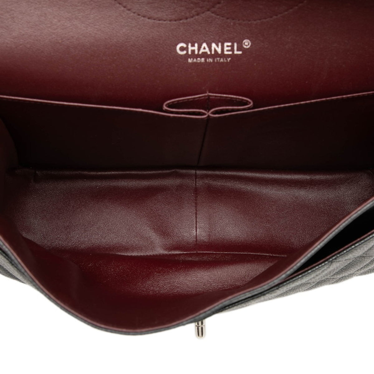 Chanel Black Grained Calfskin Shoulder Bag (Pre-Owned)