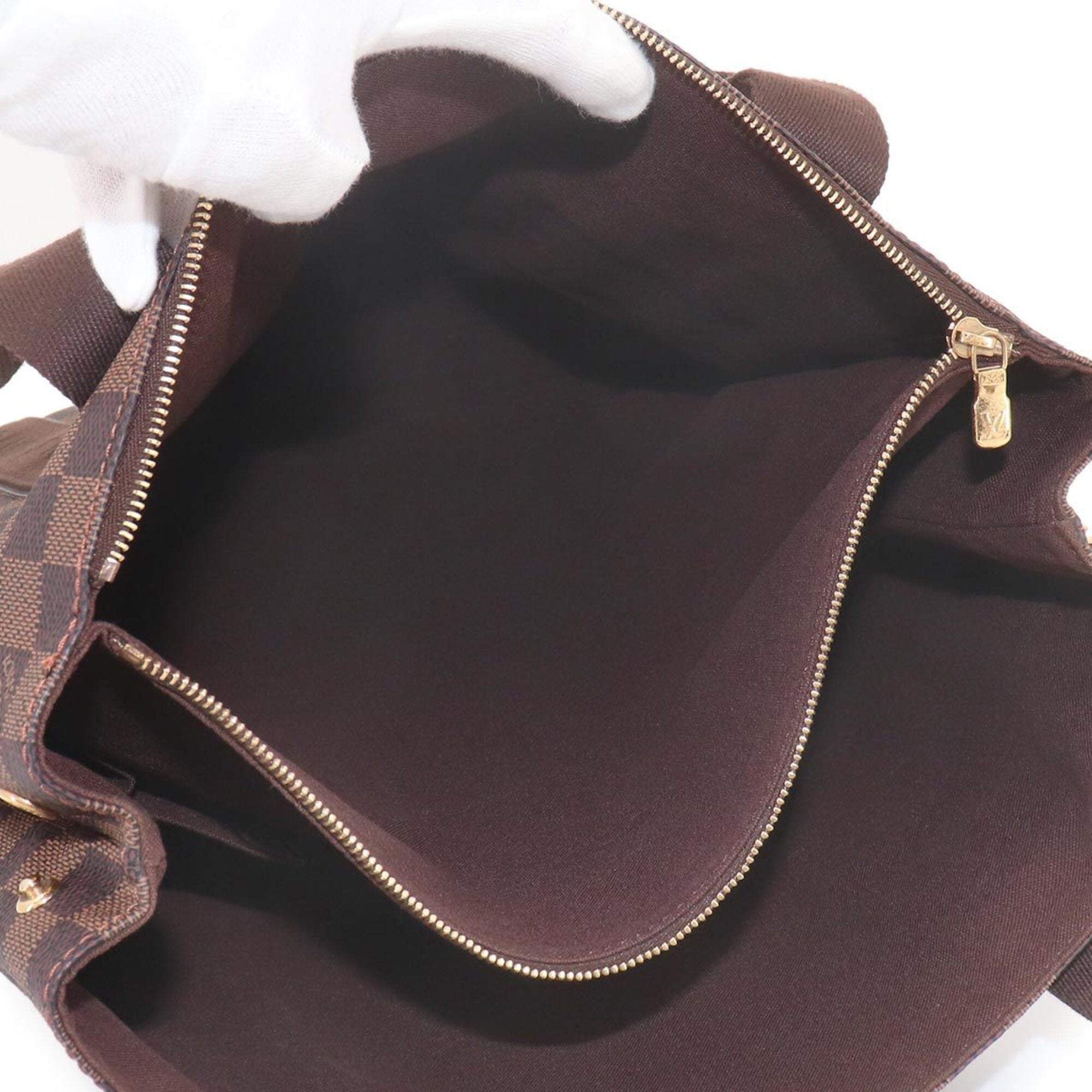Louis Vuitton Ebene Damier Canvas Handbag Tote Bag (Pre-Owned)