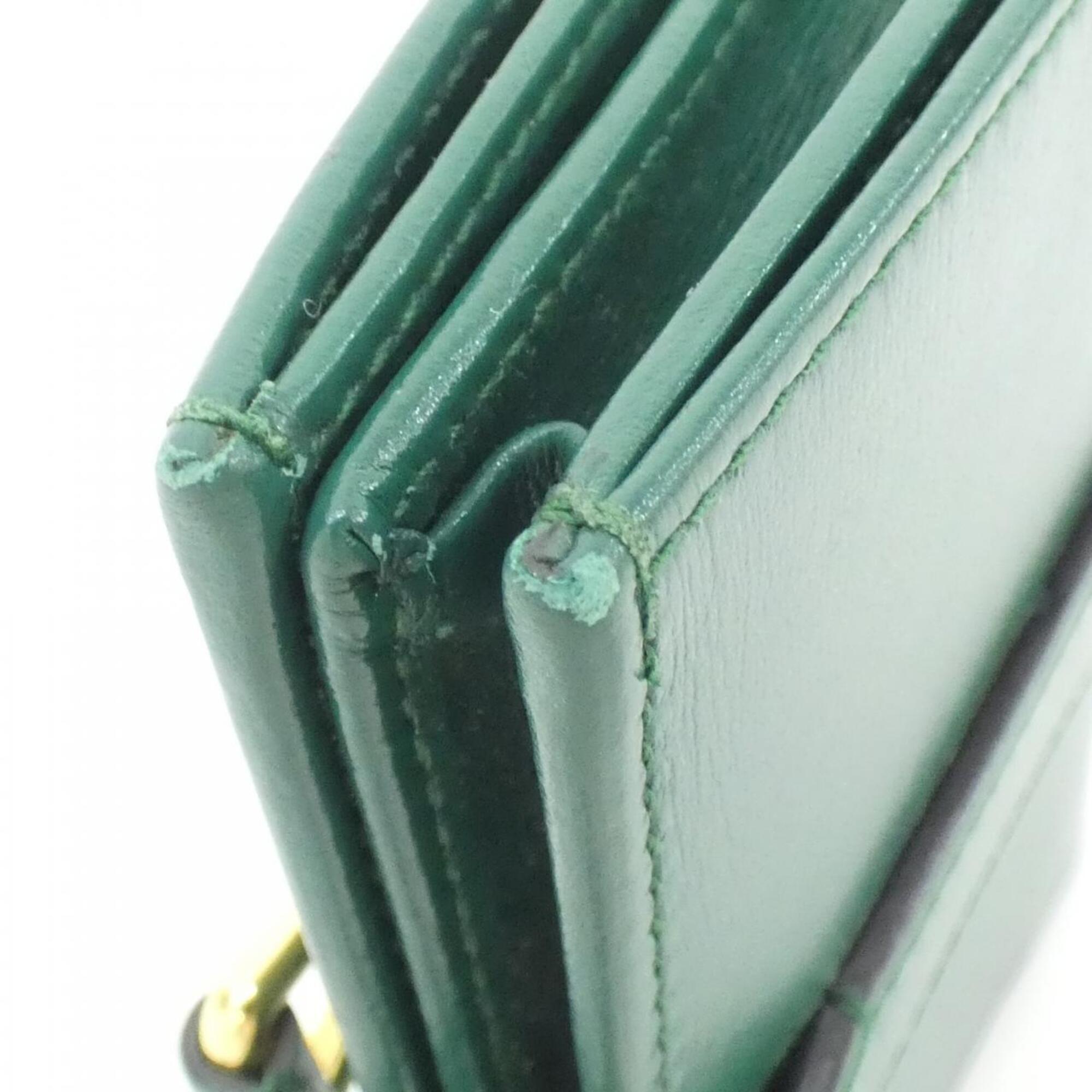 Gucci Emerald Green Leather Wallet (Bi-Fold) (Pre-Owned)