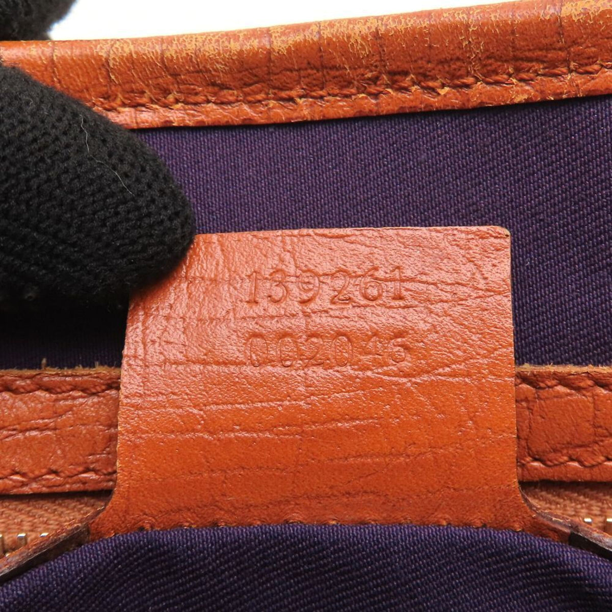 Gucci Sherry Line Beige Orange Purple Gg Canvas Leather Handbag (Pre-Owned)