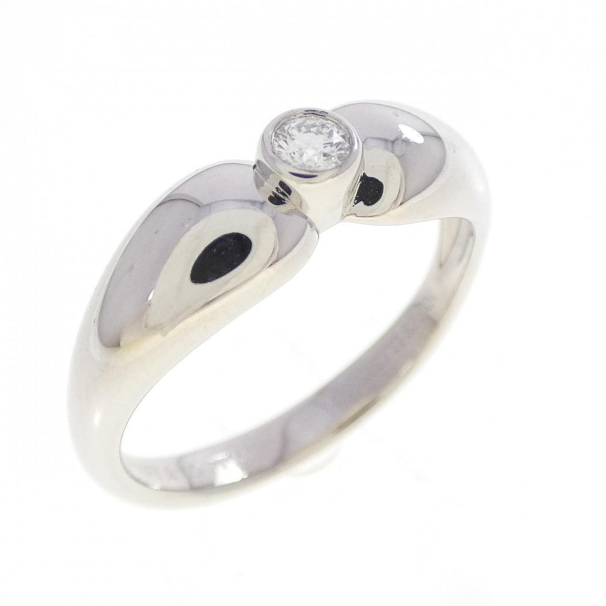 Tiffany Platinum Platinum 950 Band Ring (Pre-Owned)