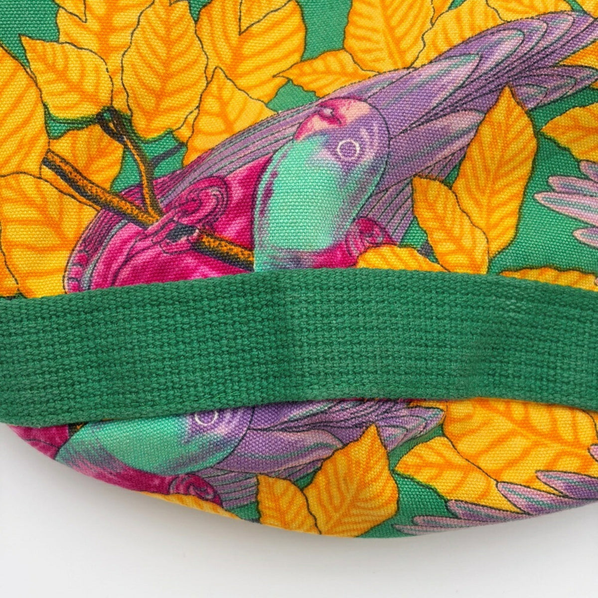Hermes Green Pink Yellow Cotton Shoulder Bag (Pre-Owned)