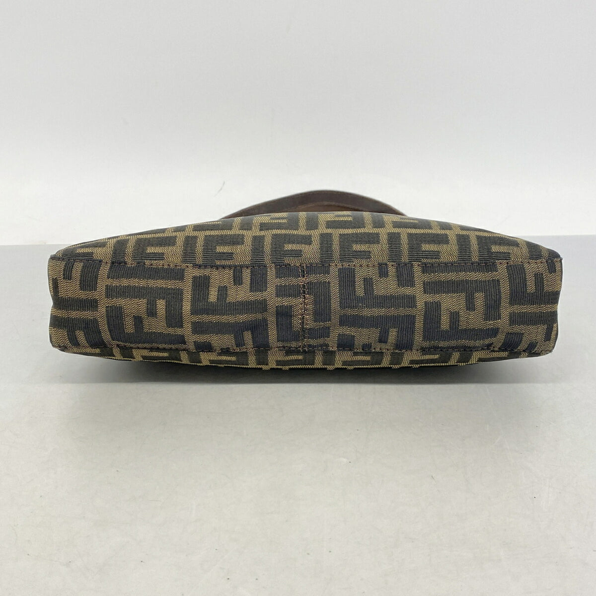 Fendi Brown Nylon Canvas Shoulder Bag (Pre-Owned)