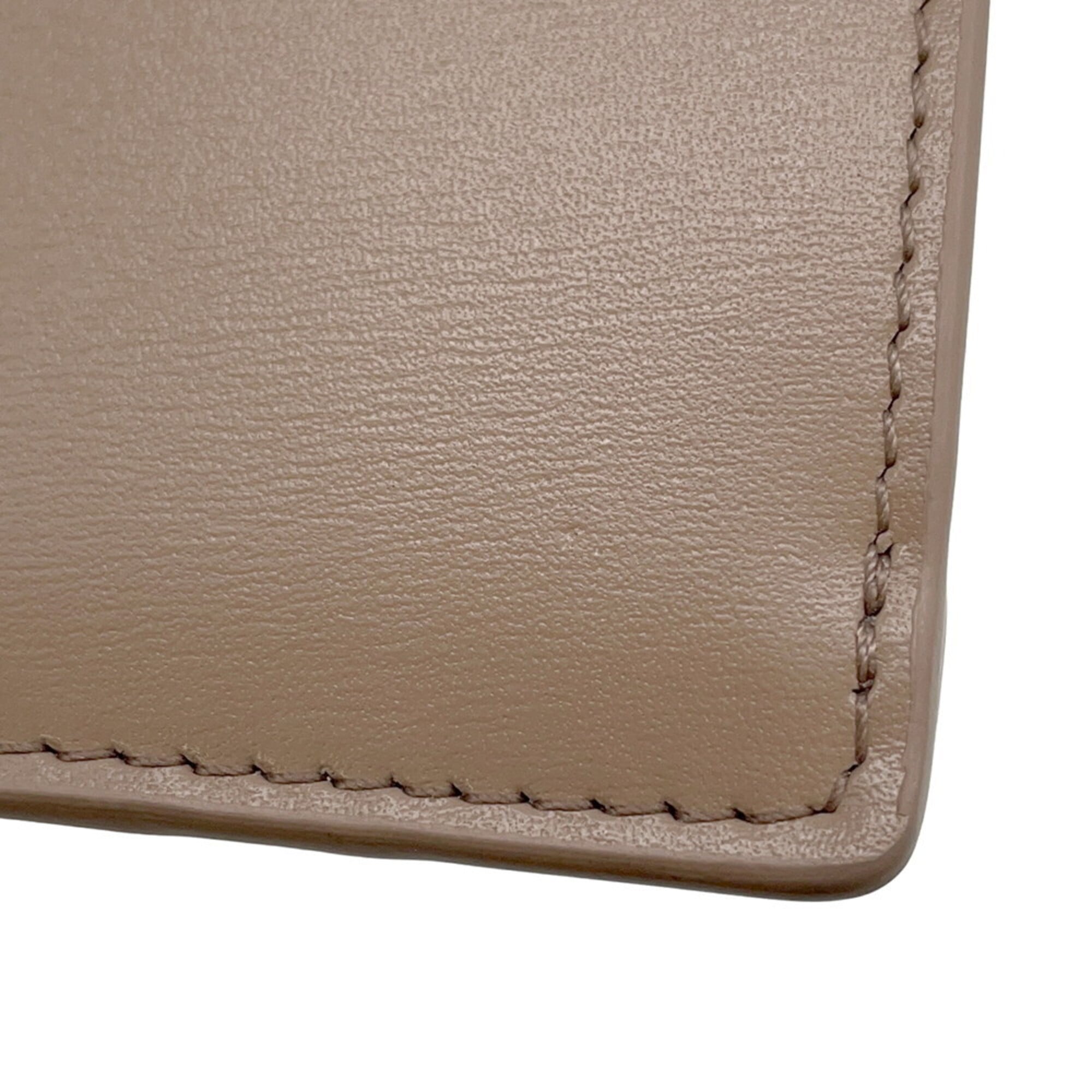 Celine Beige Leather Coin Purse/Coin Case (Pre-Owned)