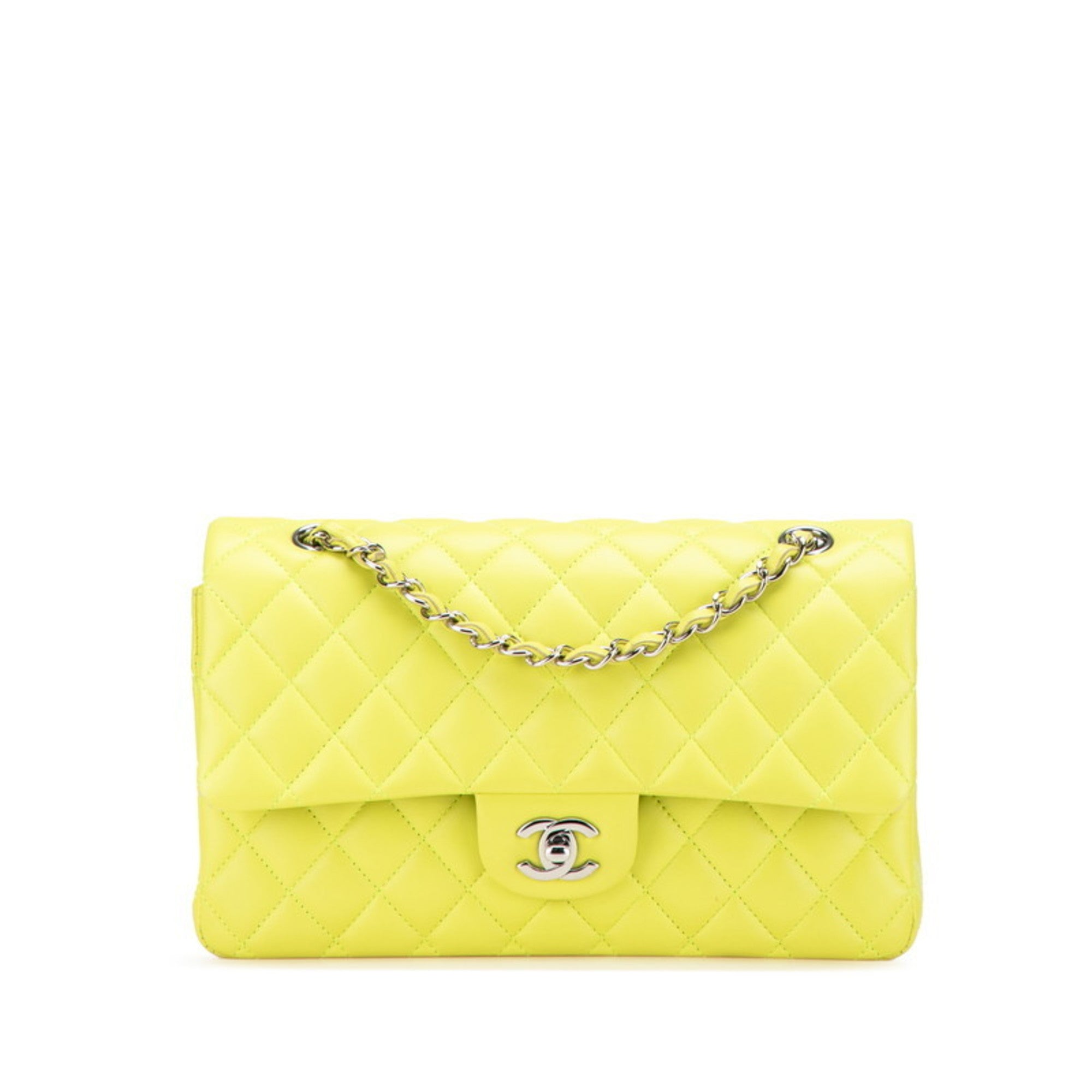 Chanel Matelasse Yellow Handbag Shoulder Bag (Pre-Owned)