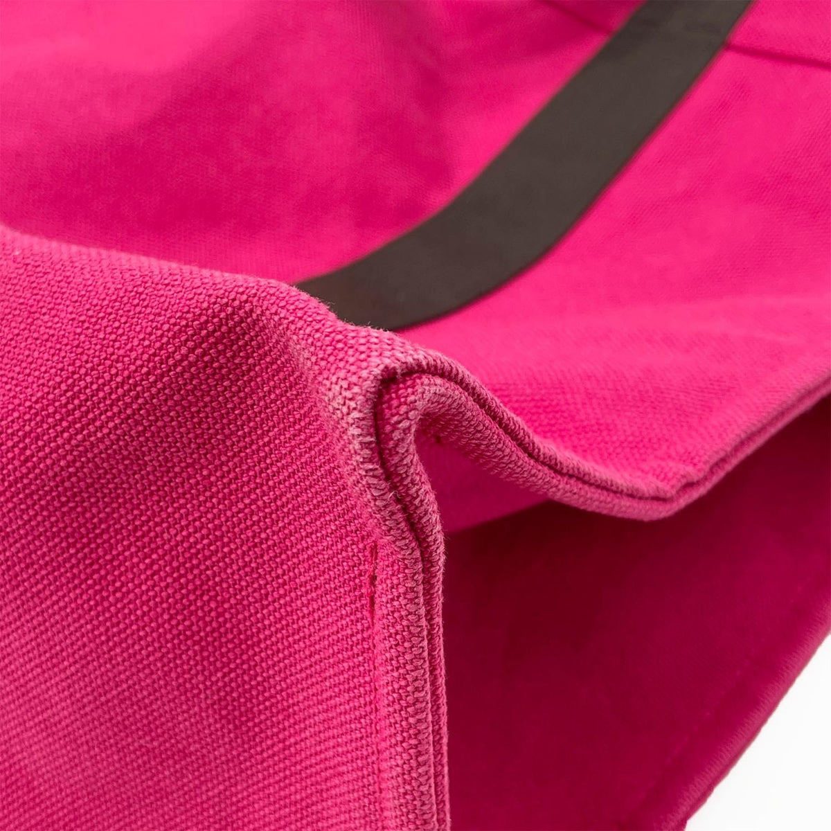 Hermes Brown Pink Canvas Tote Bag (Pre-Owned)