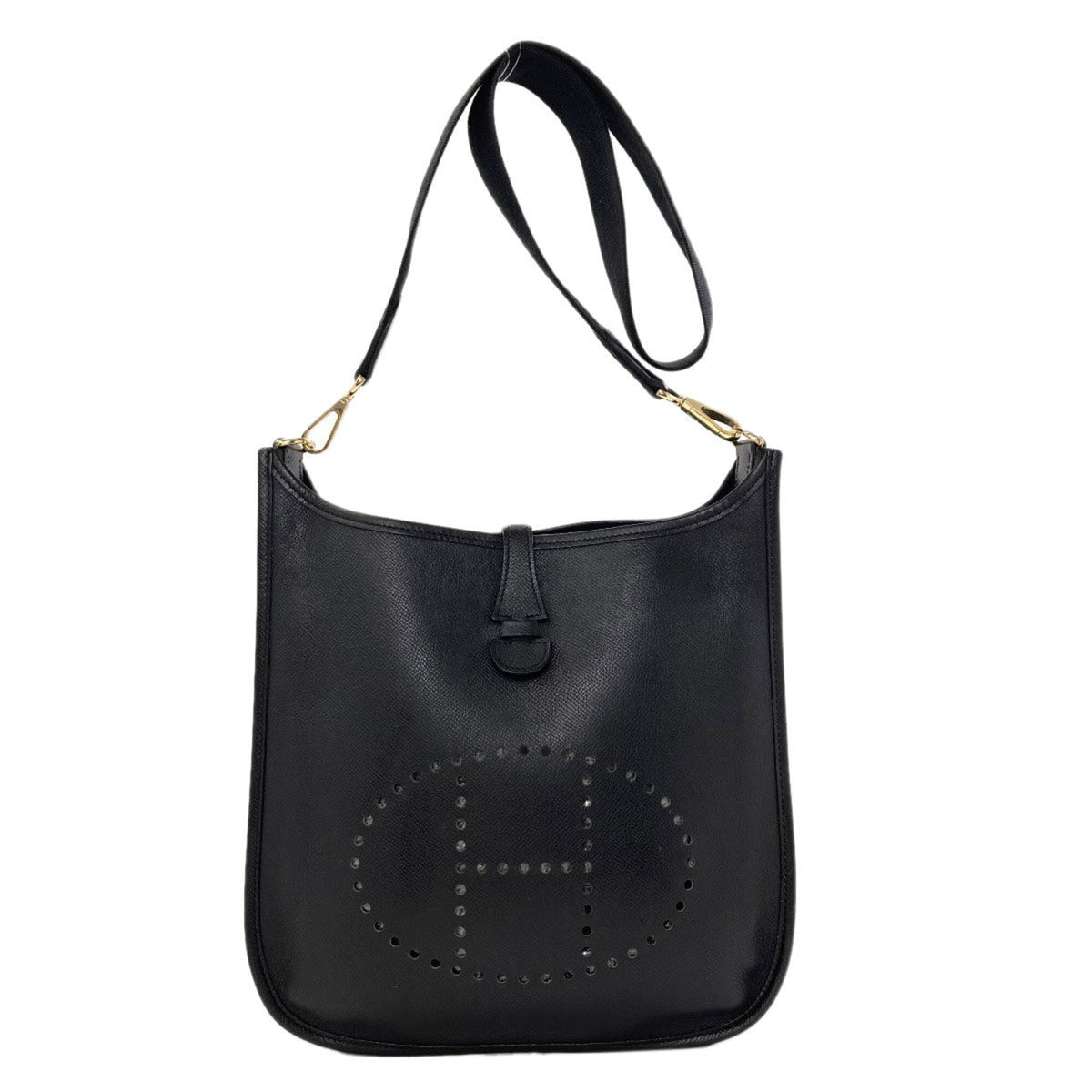 Hermes Black Epsom Leather Shoulder Bag (Pre-Owned)