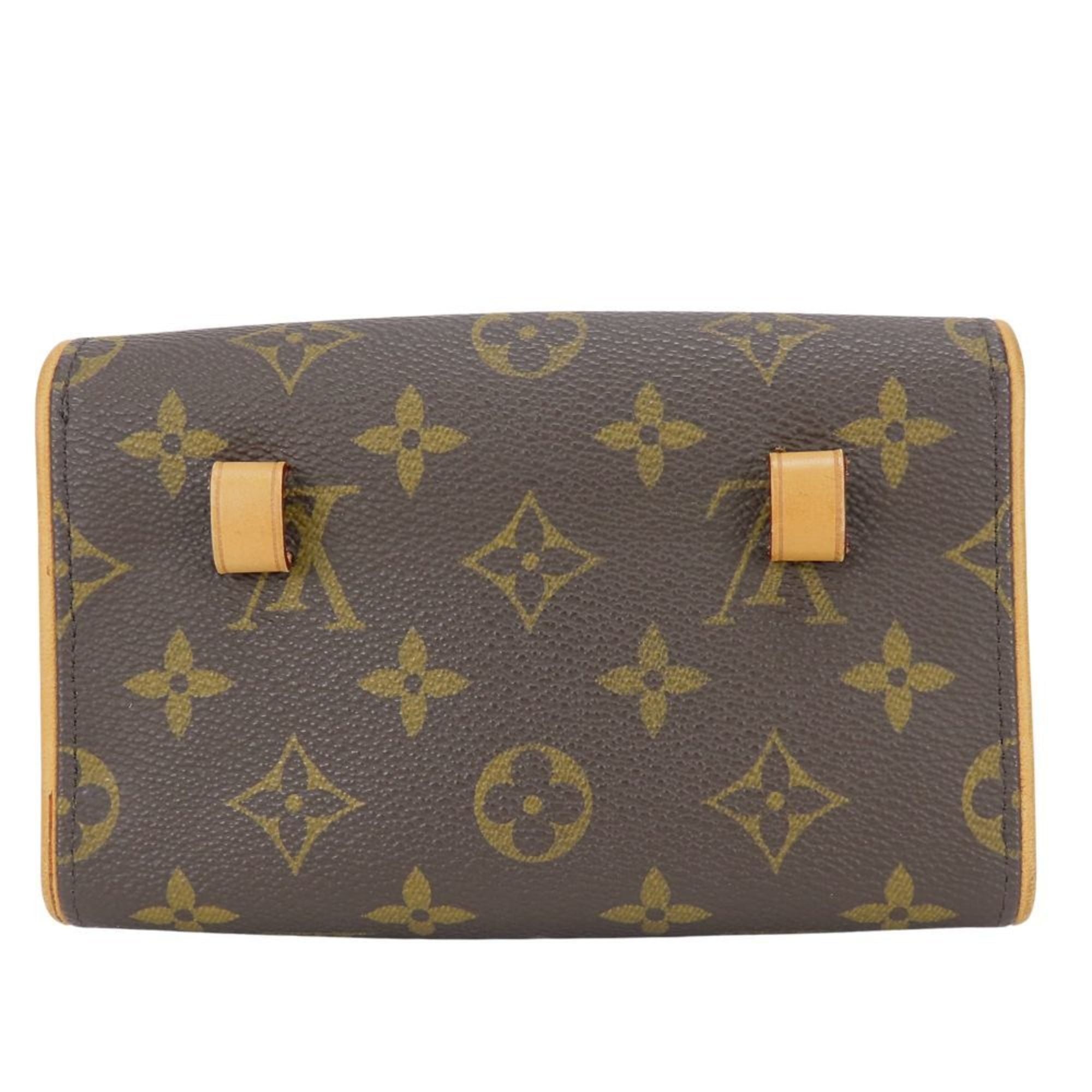 Louis Vuitton Monogram Brown Monogram Leather Fanny Pack Pochette (Pre-Owned)