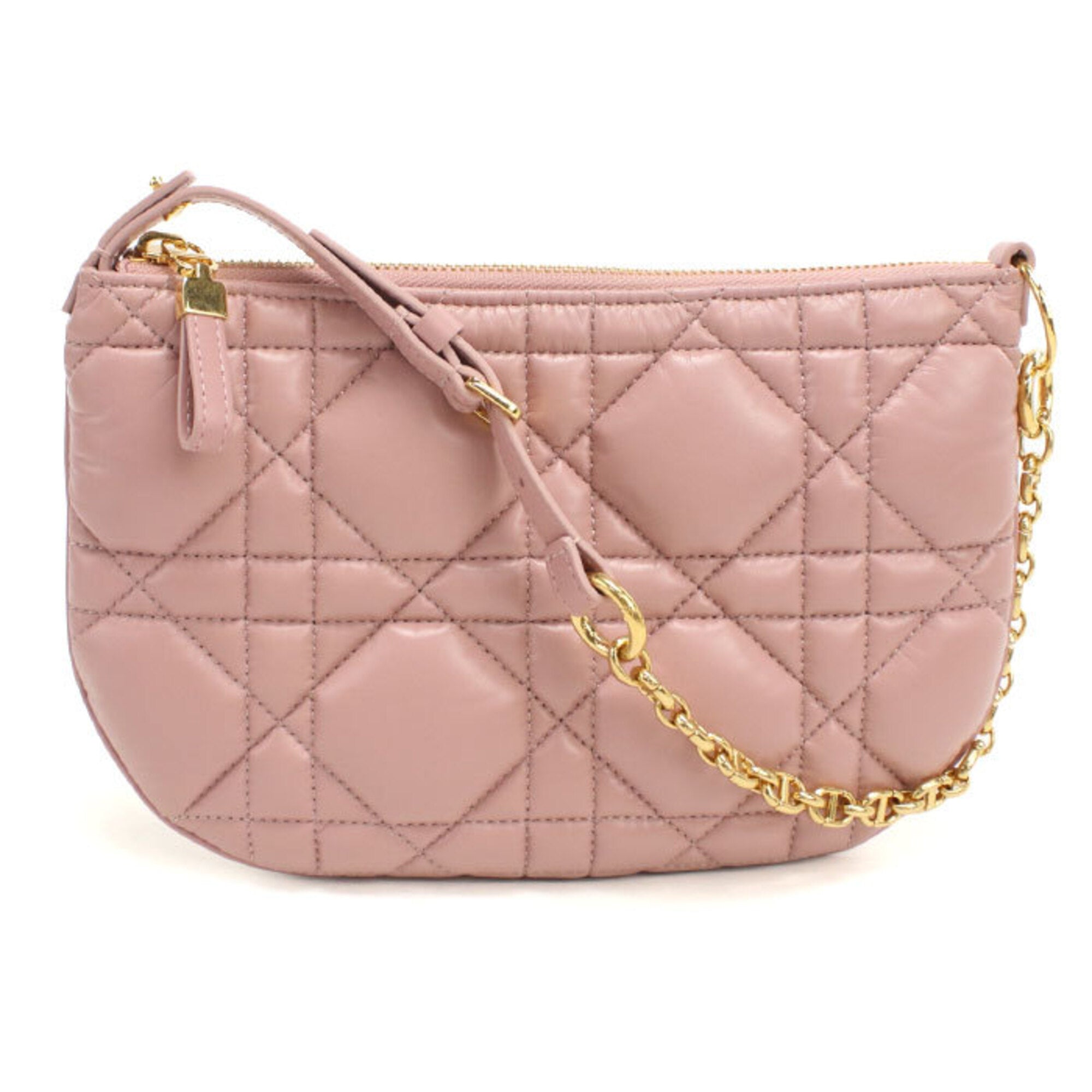 Christian Dior Pink Leather Shoulder Bag (Pre-Owned)