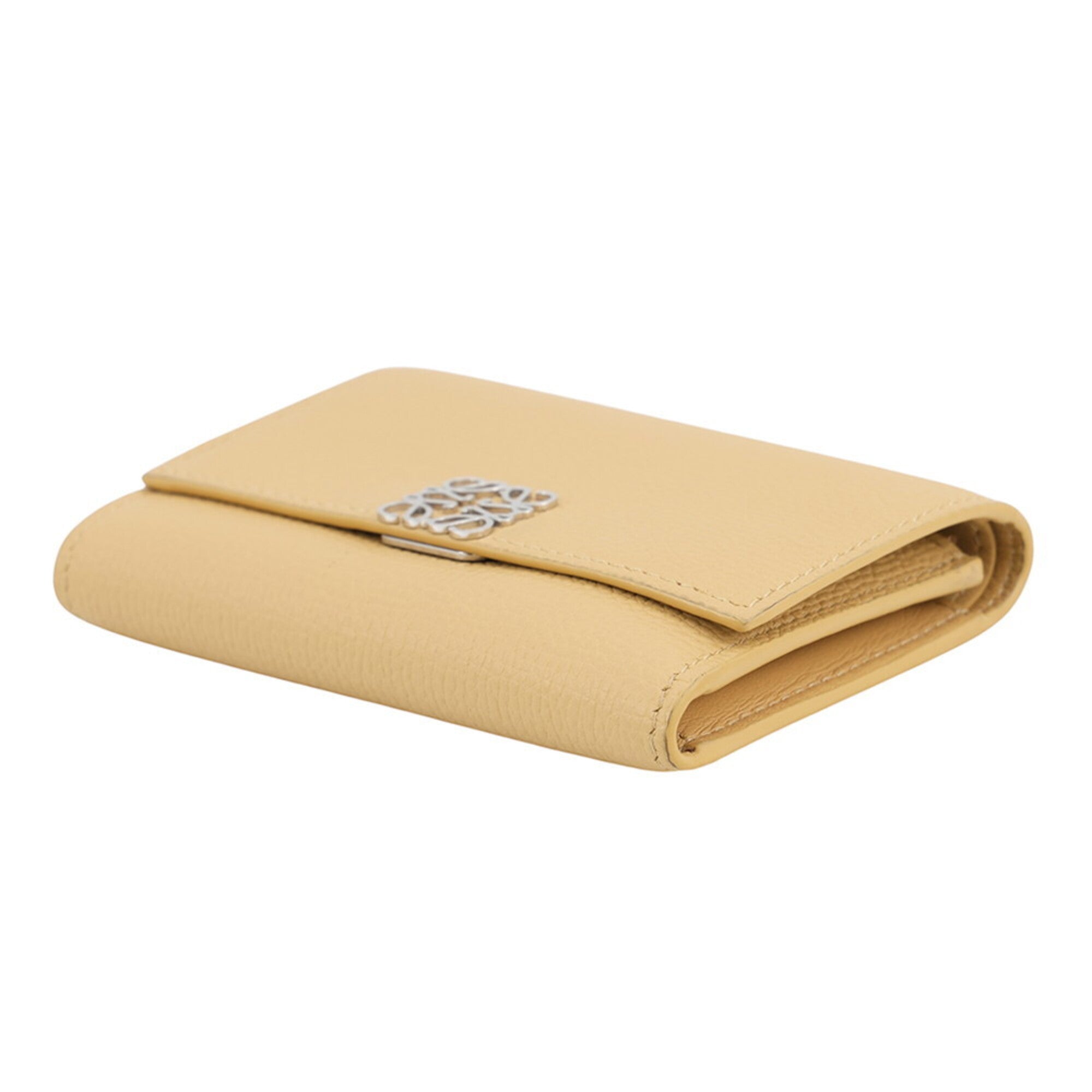 Loewe Beige Leather Wallet (Tri-Fold) (Pre-Owned)