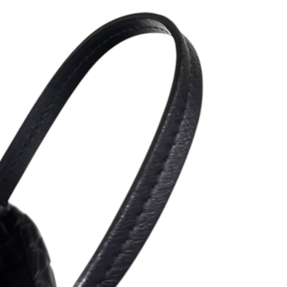 Bottega Veneta Intrecciato Black Leather Shoulder Bag Tote Bag (Pre-Owned)
