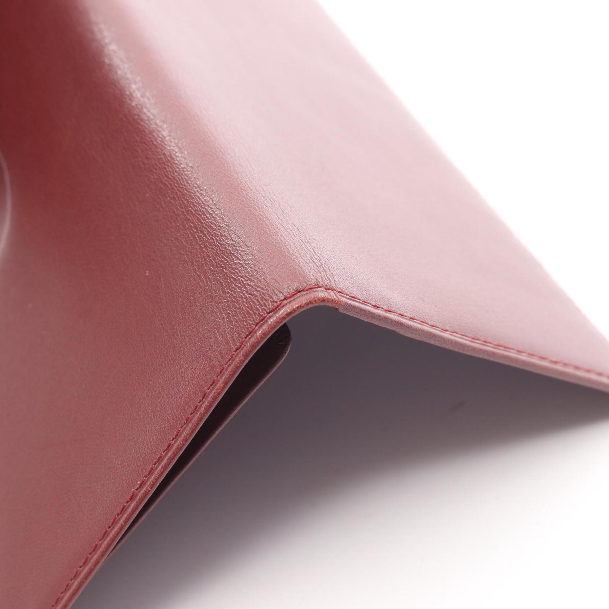 Cartier Bordeaux Leather Long Wallet (Bi-Fold) (Pre-Owned)