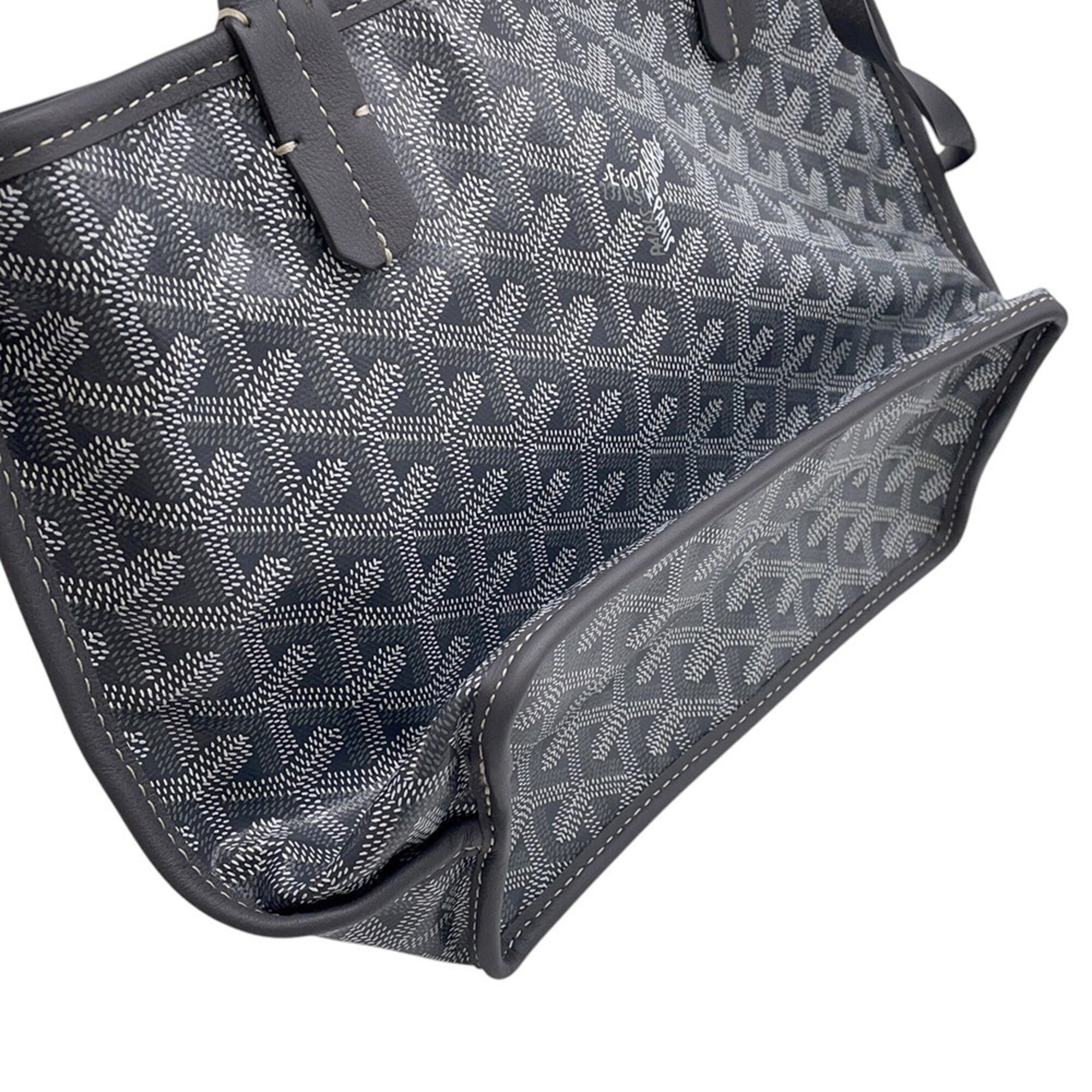 Goyard Gray Pvc Leather Handbag Pouch Tote Bag (Pre-Owned)