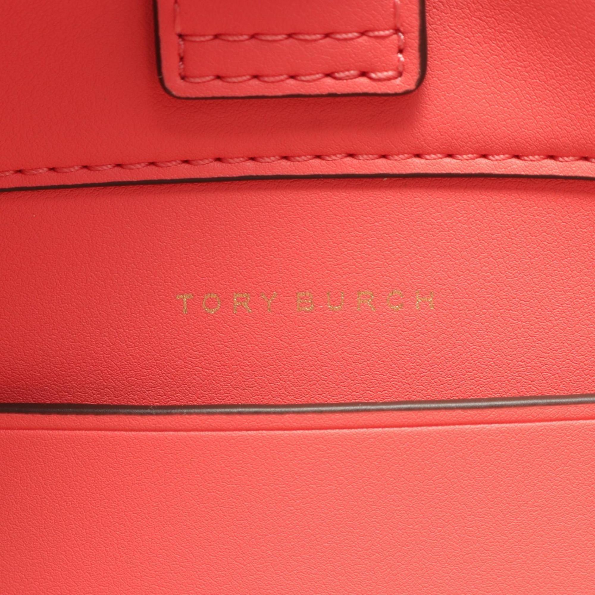 Tory Burch Pink Leather Tote Bag