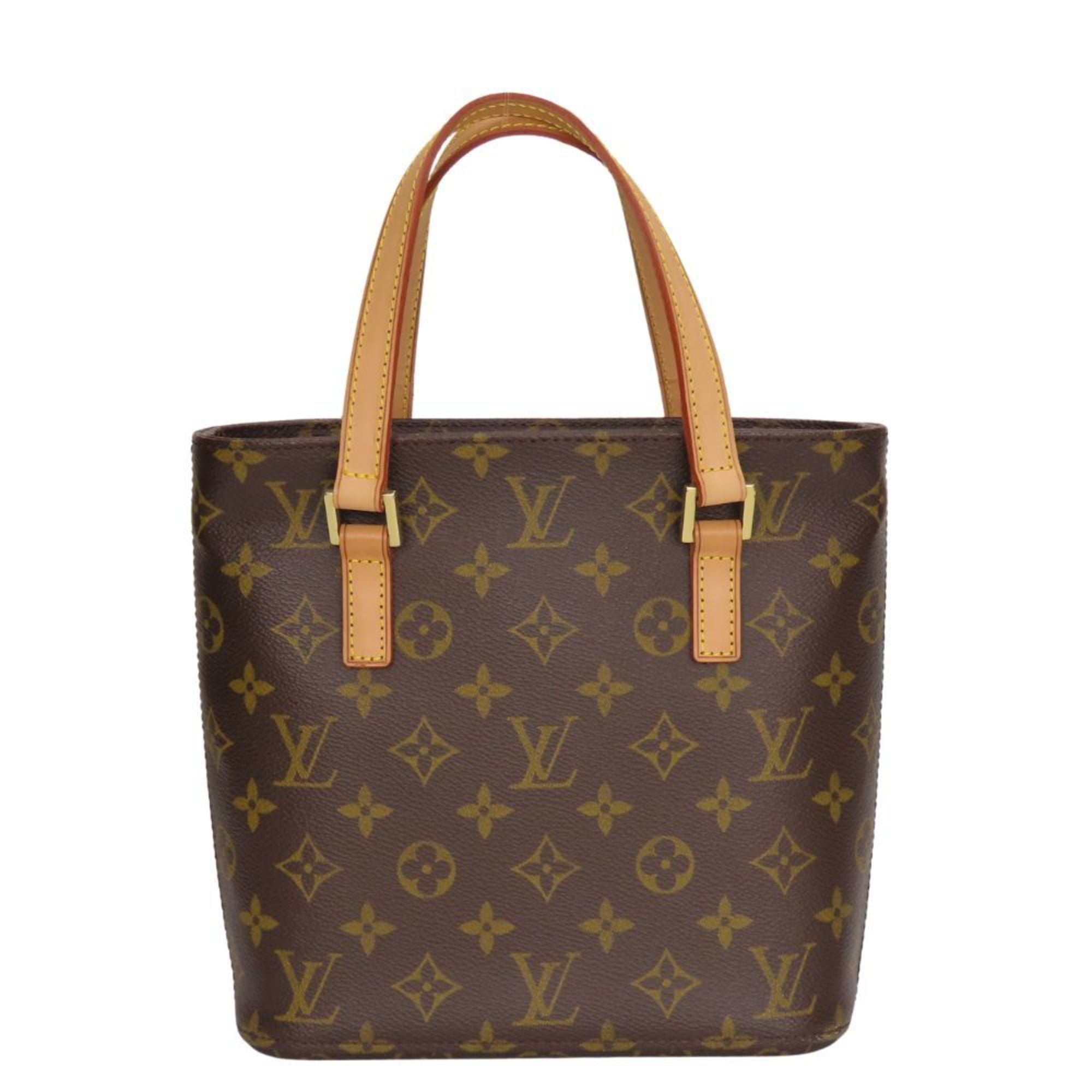 Louis Vuitton Brown Monogram Leather Handbag (Pre-Owned)