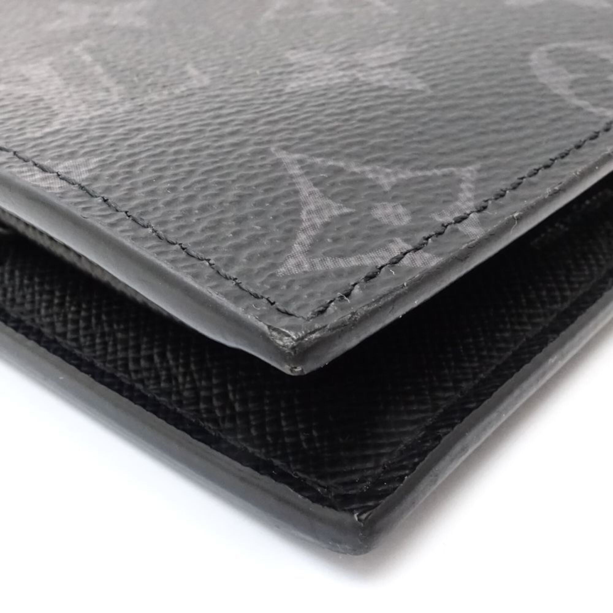 Louis Vuitton Monogram Eclipse Noir Monogram Eclipse Wallet (Bi-Fold) (Pre-Owned)