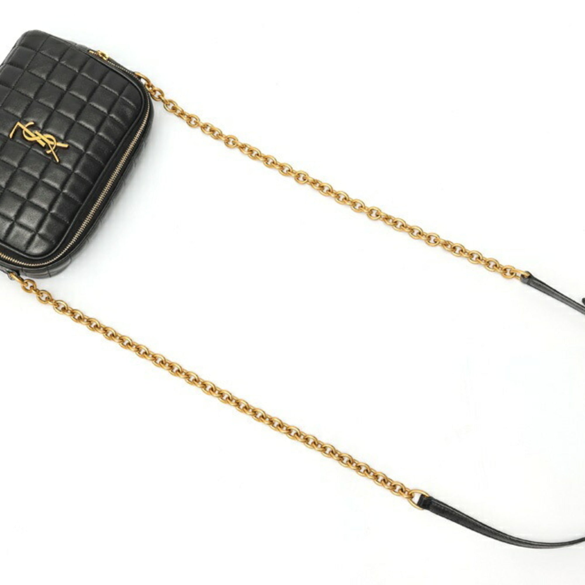 Saint Laurent Black Leather Shoulder Bag (Pre-Owned)