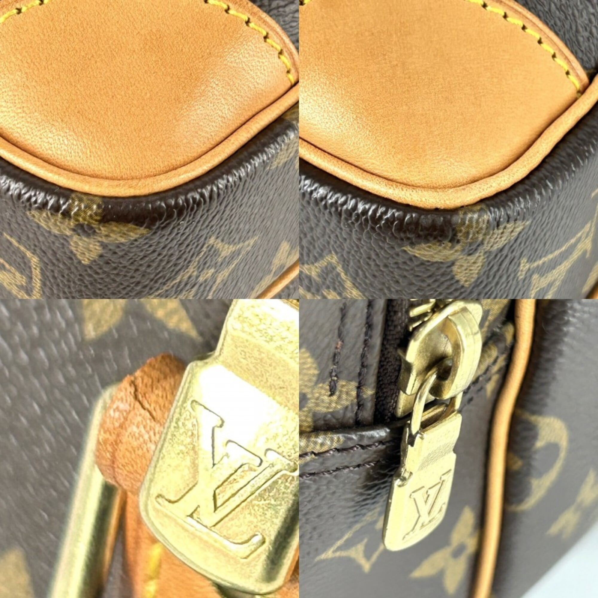 Louis Vuitton Brown Monogram Canvas Shoulder Bag (Pre-Owned)