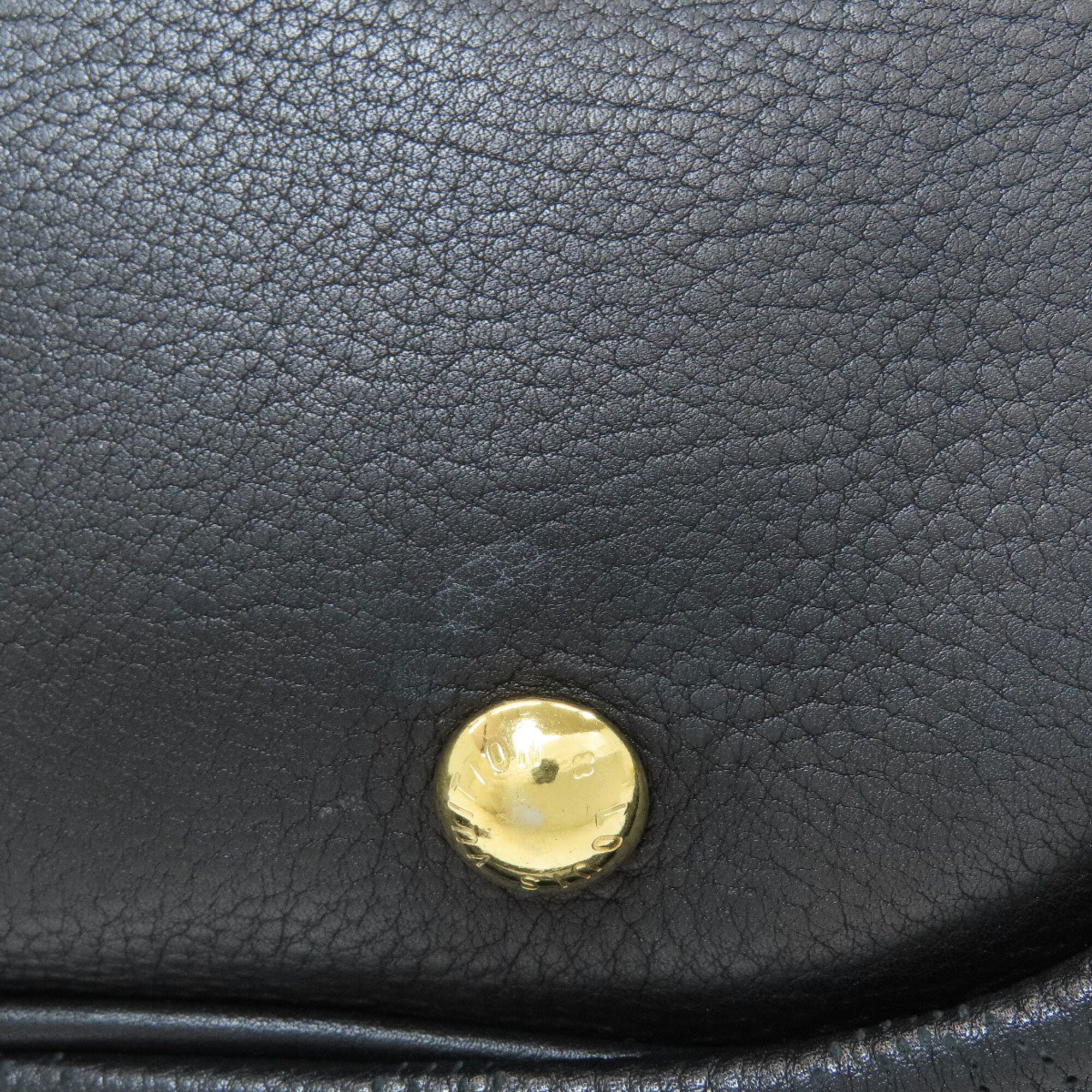 Louis Vuitton Mahina Black Mahina Leather Shoulder Bag (Pre-Owned)