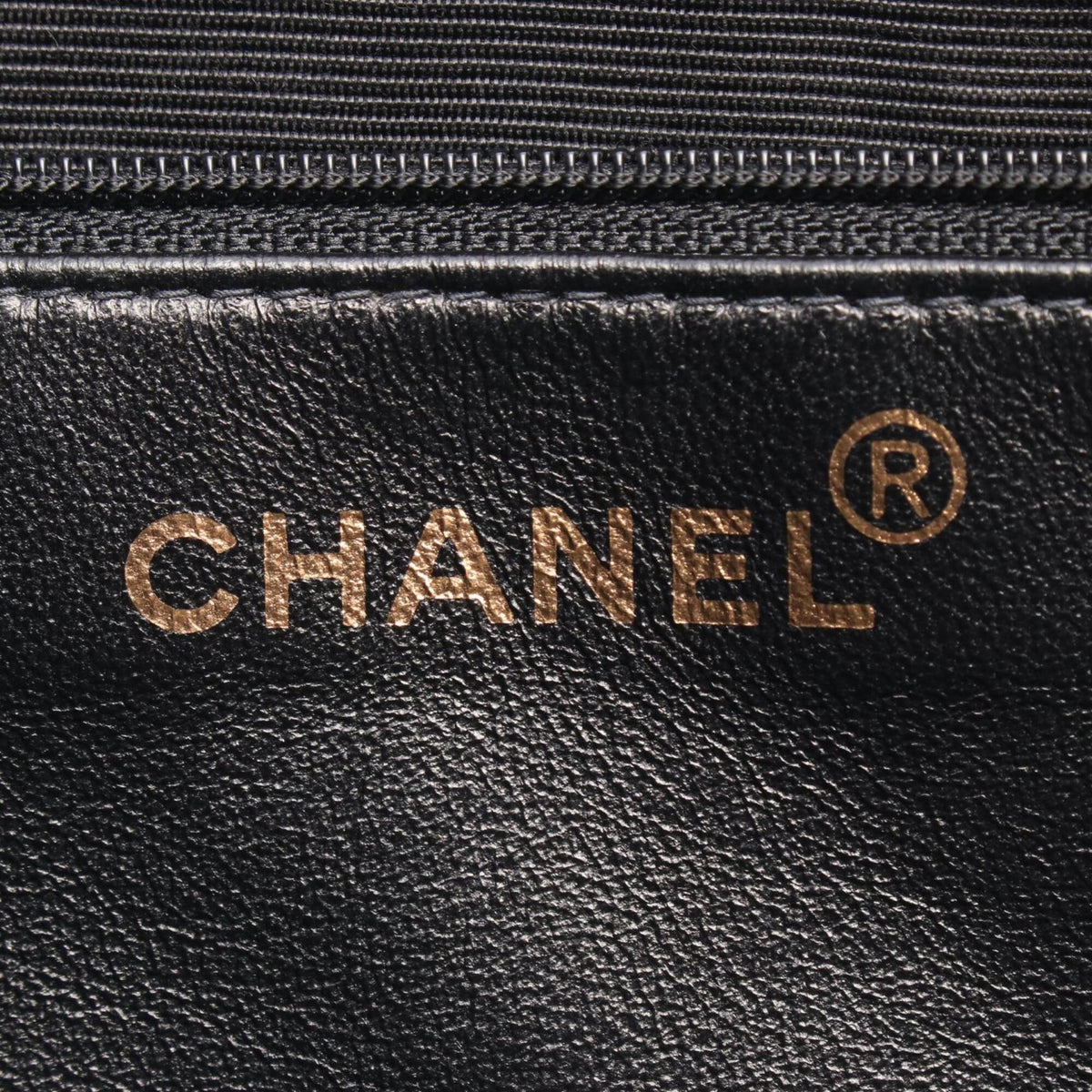 Chanel Black Leather Handbag Tote Bag (Pre-Owned)
