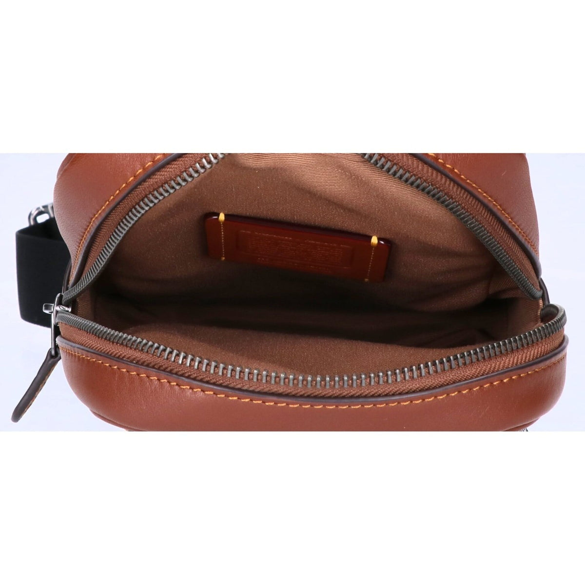 Coach Gunmetal Coated Canvas Sling Bag (Pre-Owned)