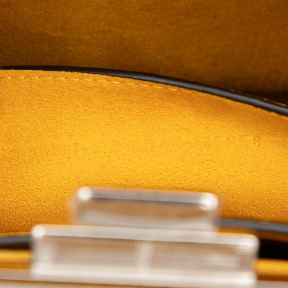 Fendi Peekaboo Yellow Handbag Shoulder Bag (Pre-Owned)