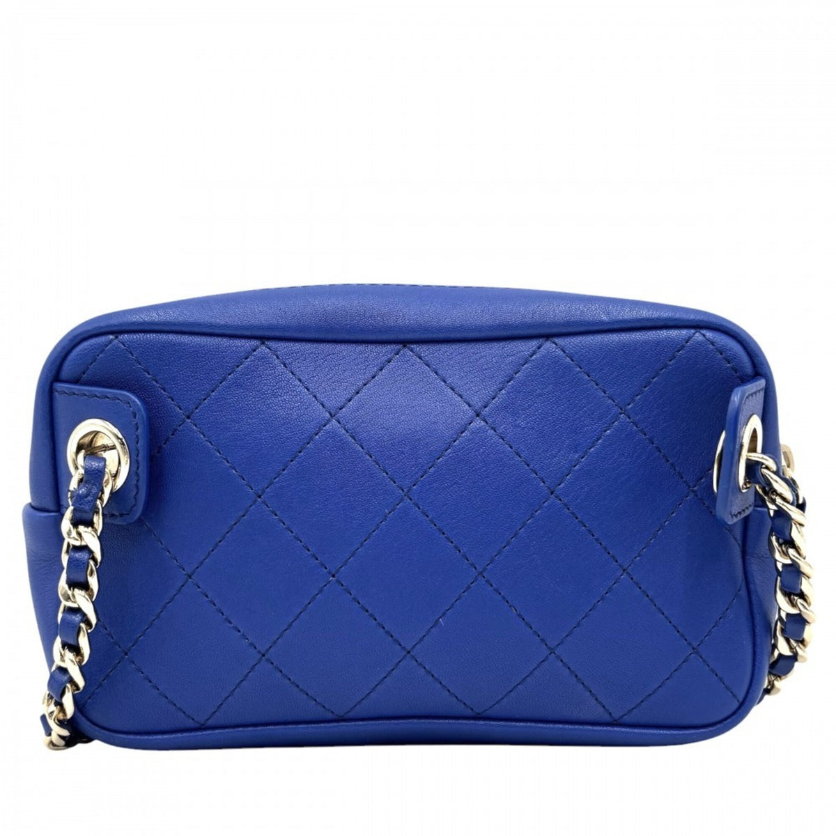 Chanel Blue Leather Fanny Pack (Pre-Owned)