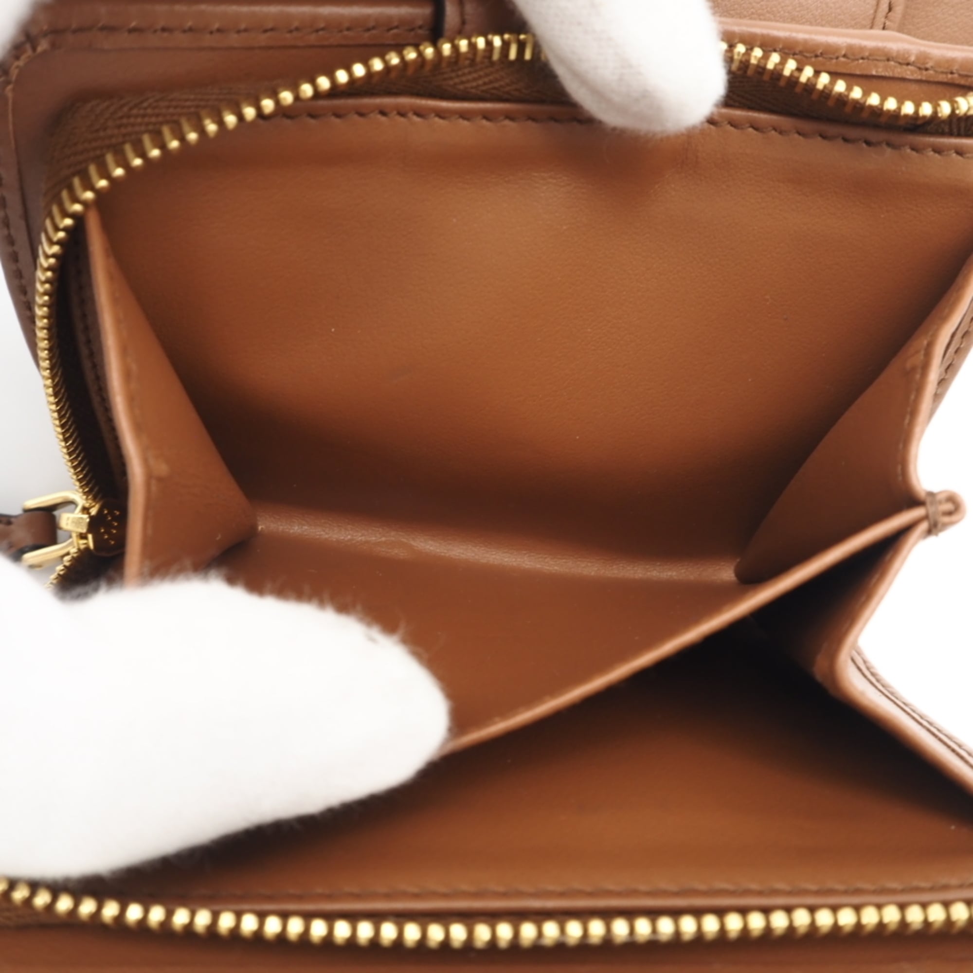 Prada Brown Saffiano Wallet (Bi-Fold) (Pre-Owned)