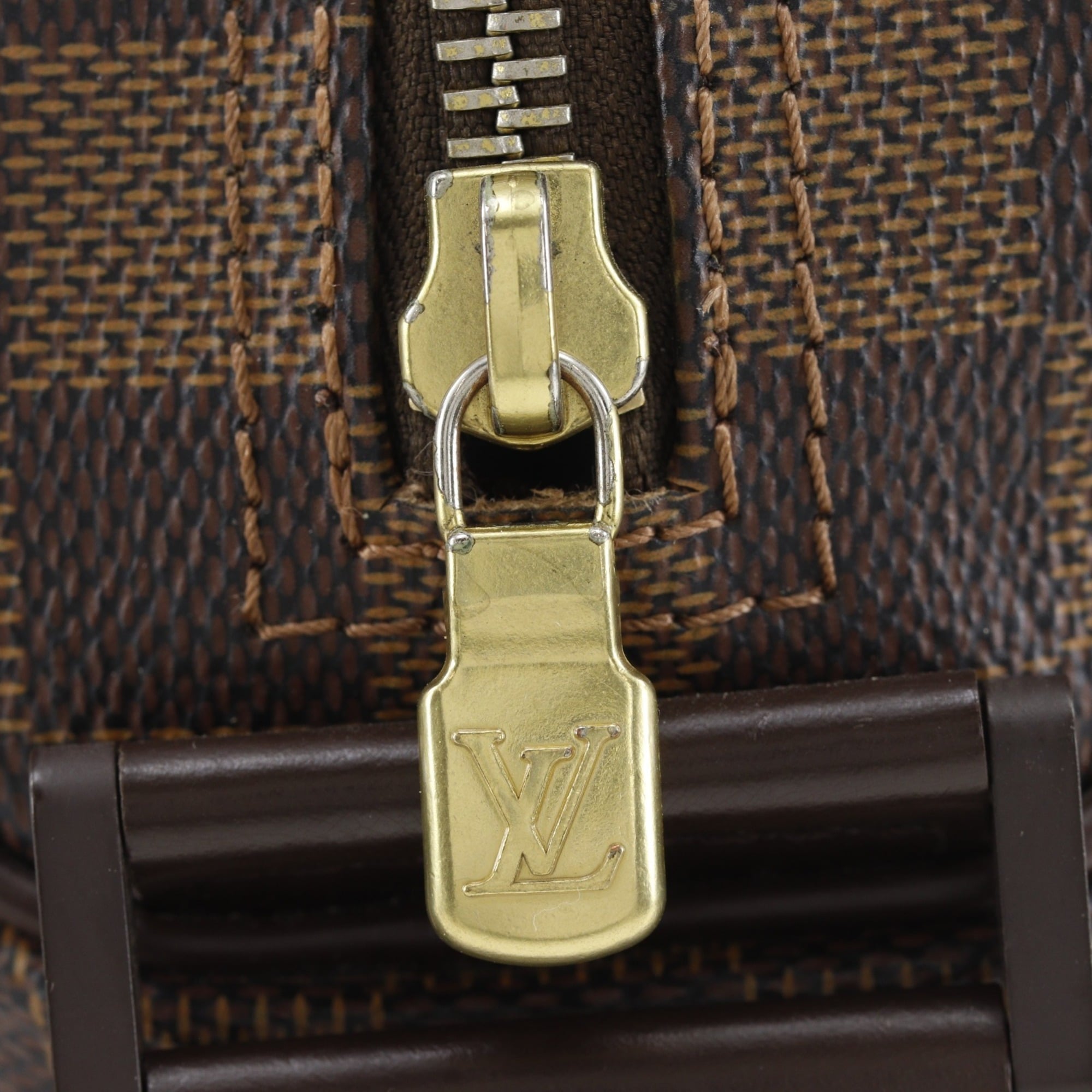 Louis Vuitton Brown Damier Canvas Shoulder Bag (Pre-Owned)