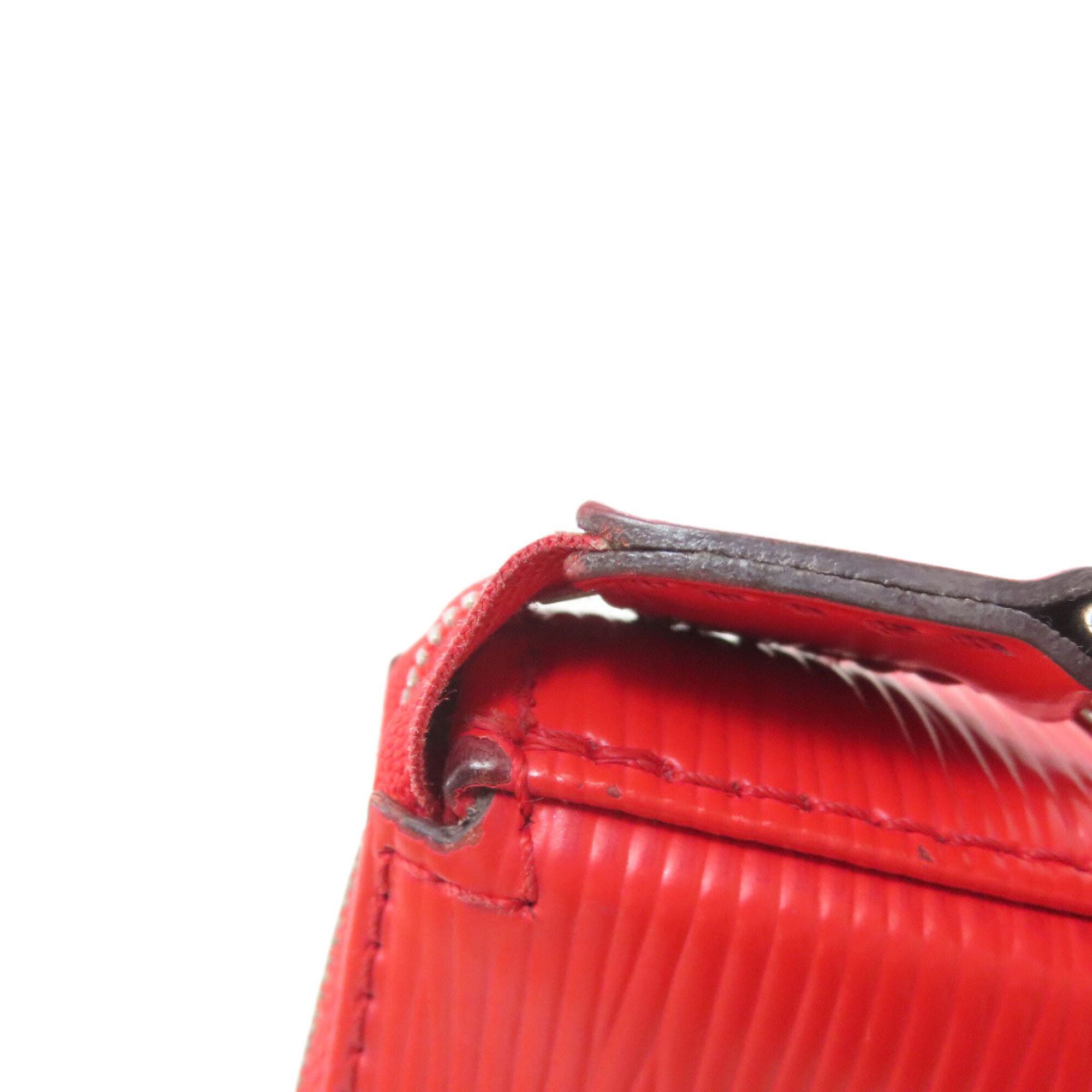 Louis Vuitton Red Color Epi Leather Handbag Pochette (Pre-Owned)