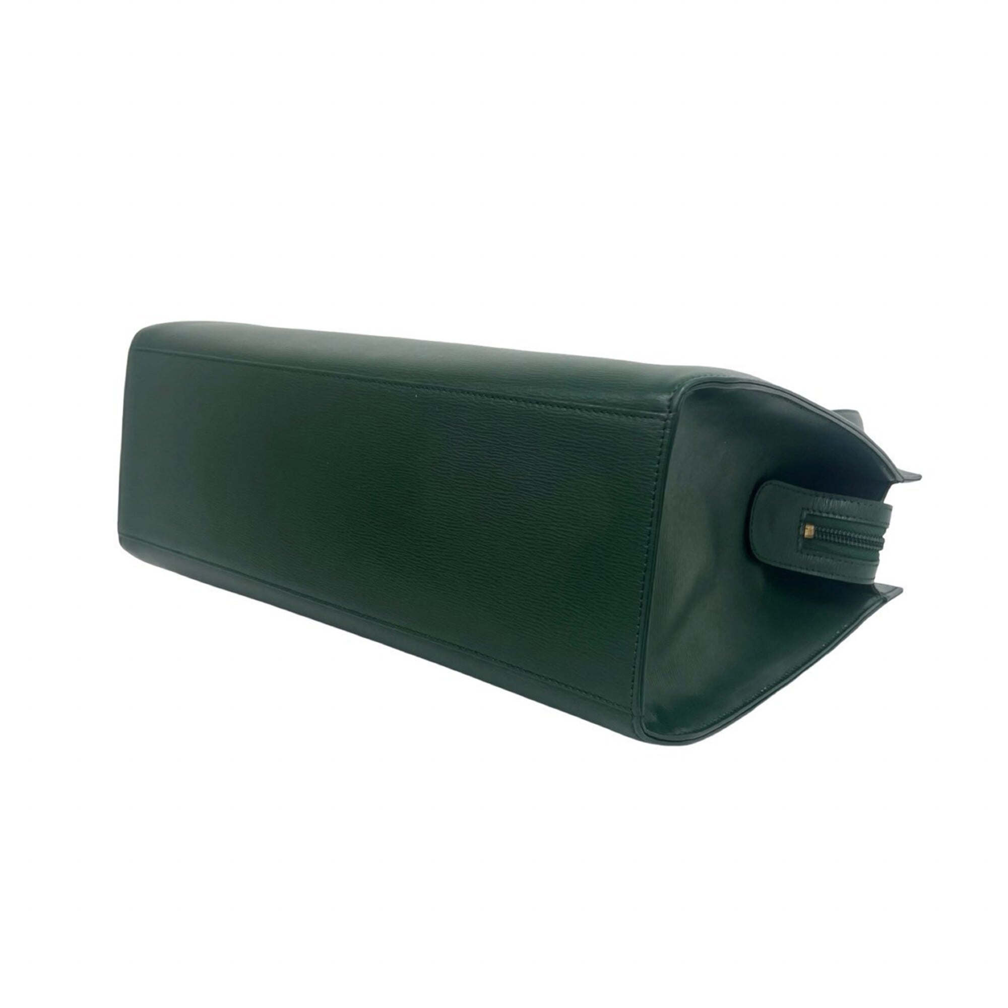 Christian Dior Green Leather Handbag Shoulder Bag (Pre-Owned)