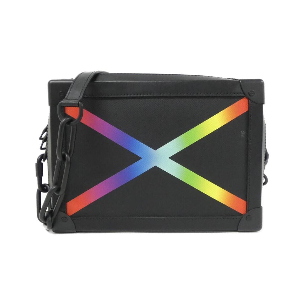 Louis Vuitton Black Leather Shoulder Bag (Pre-Owned)