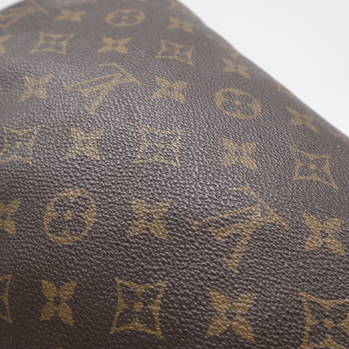 Louis Vuitton Beige Blue Brown Monogram Coated Canvas Leather Handbag (Pre-Owned)