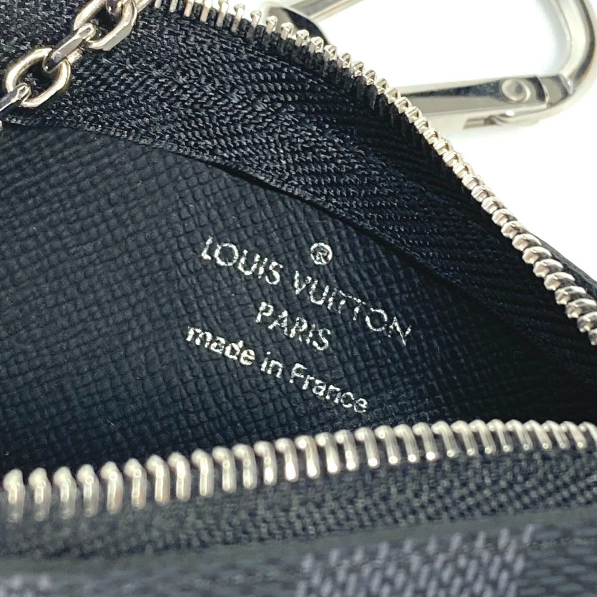 Louis Vuitton Black Damier Graphite Coin Purse/Coin Case (Pre-Owned)