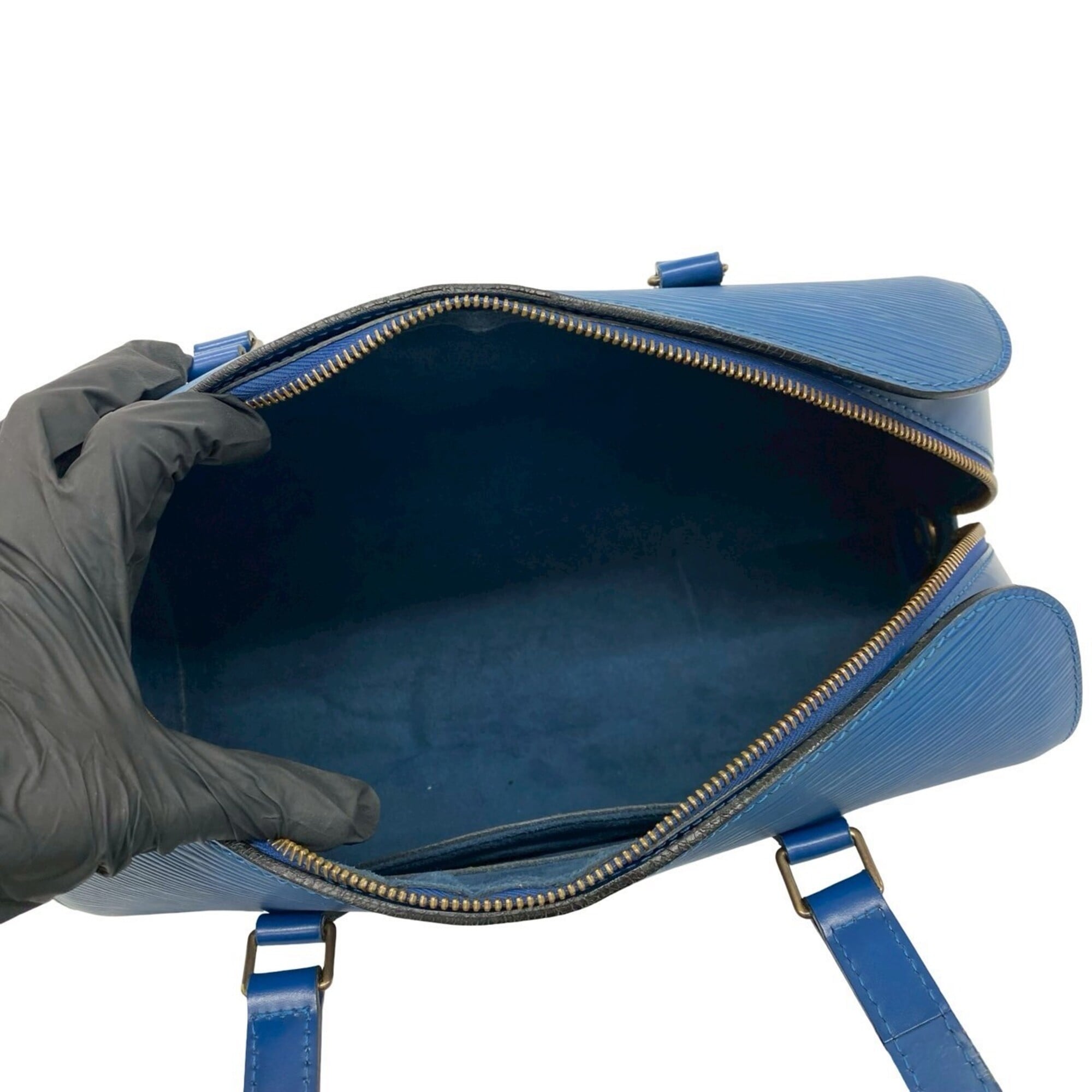Louis Vuitton Blue Leather Handbag (Pre-Owned)