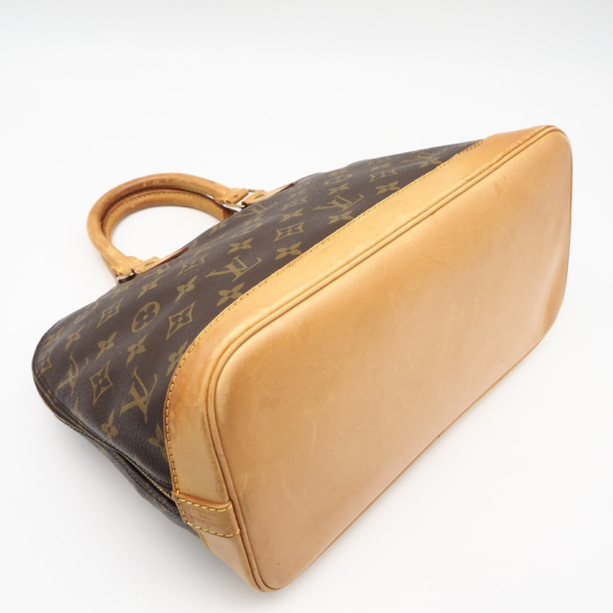 Louis Vuitton Monogram Black Coated Canvas Leather Handbag (Pre-Owned)
