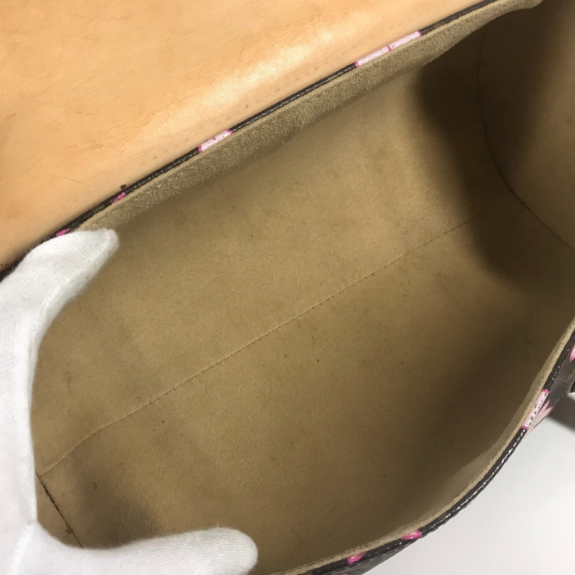 Louis Vuitton Brown Monogram Pink Monogram Handbag Shoulder Bag Tote Bag (Pre-Owned)
