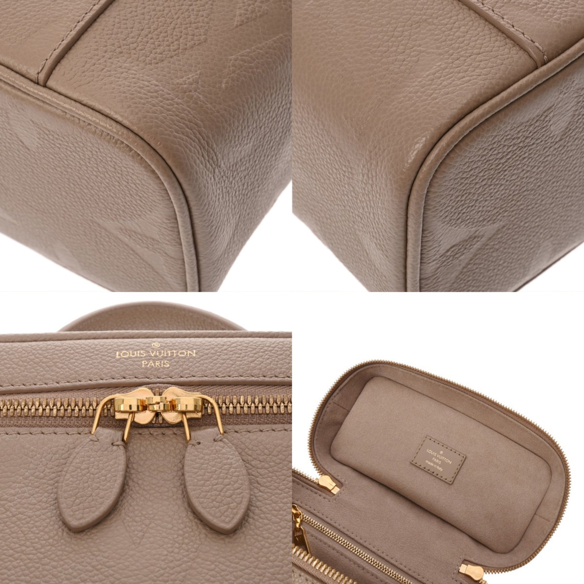 Louis Vuitton Cream Tourterelle Leather Vanity Bag (Pre-Owned)