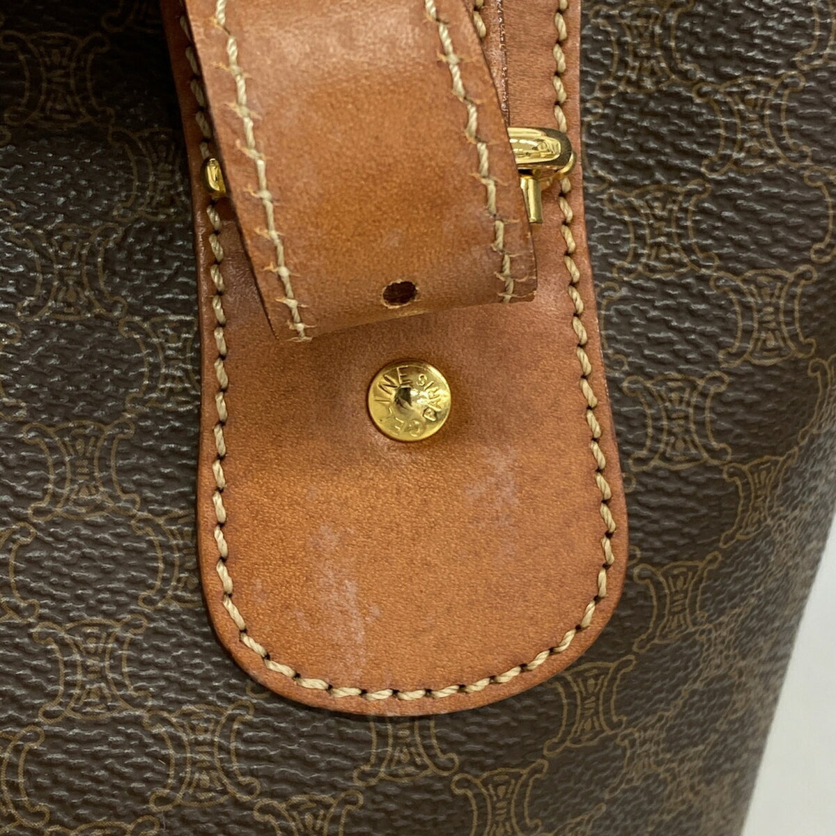 Celine Brown Pvc Tote Bag (Pre-Owned)