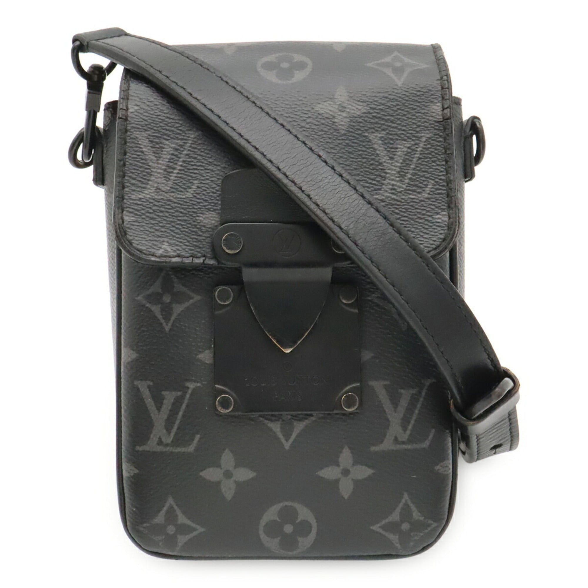 Louis Vuitton Black Gray Monogram Eclipse Monogram Eclipse Shoulder Bag (Pre-Owned)