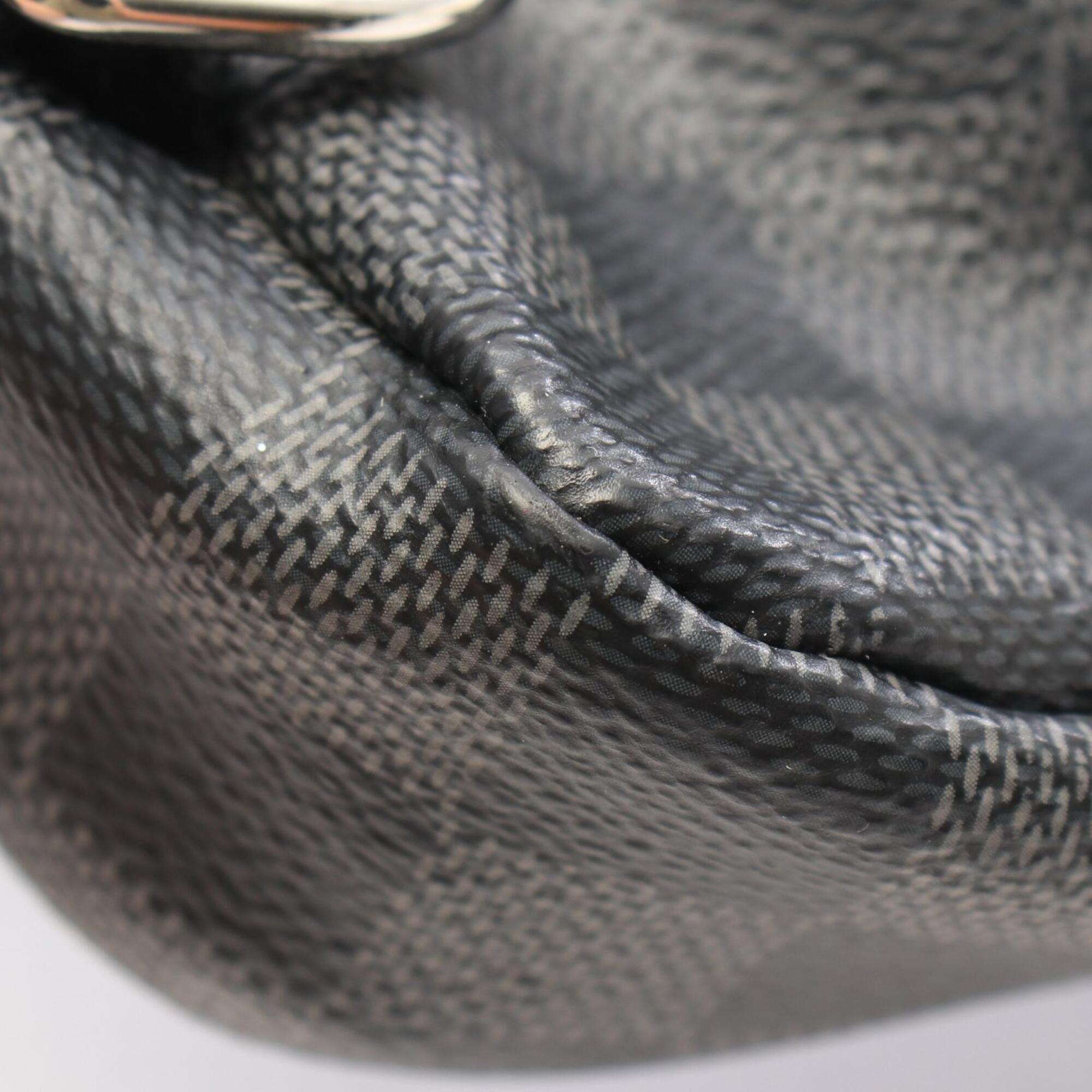 Louis Vuitton Black Damier Graphite Coated Canvas Leather Fanny Pack Sling Bag (Pre-Owned)