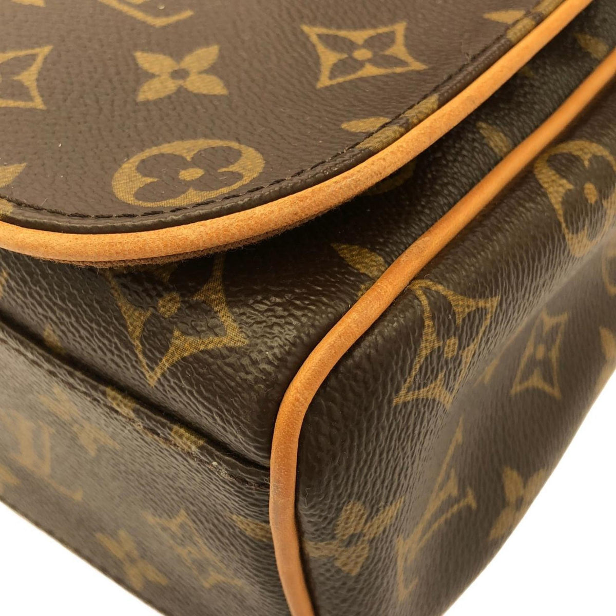 Louis Vuitton Monogram Marron Coated Canvas Shoulder Bag (Pre-Owned)
