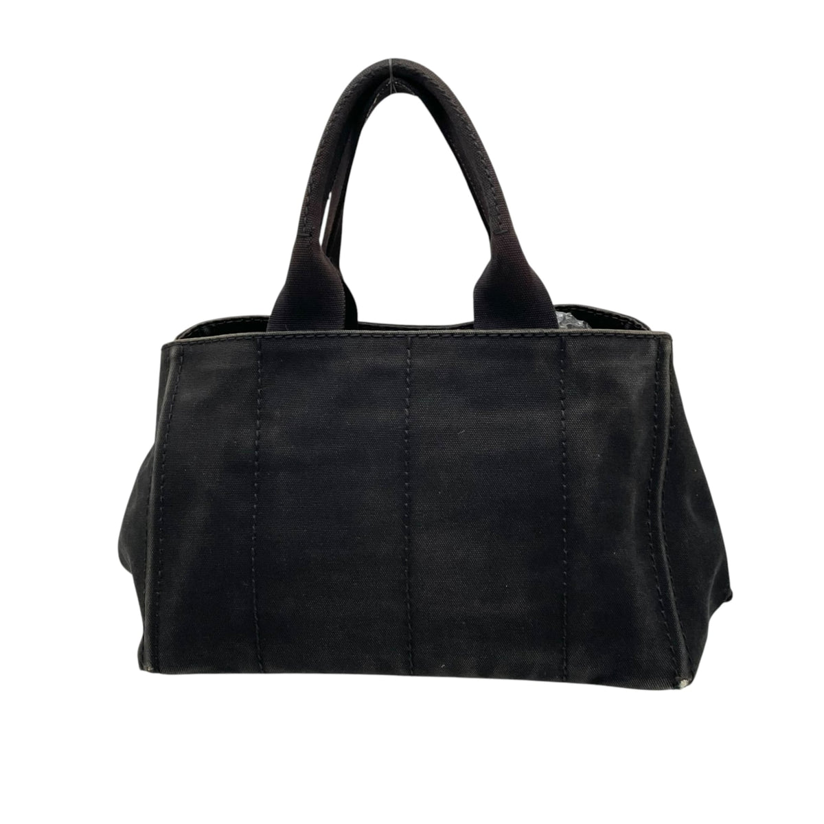 Prada Black Canvas Handbag Tote Bag (Pre-Owned)
