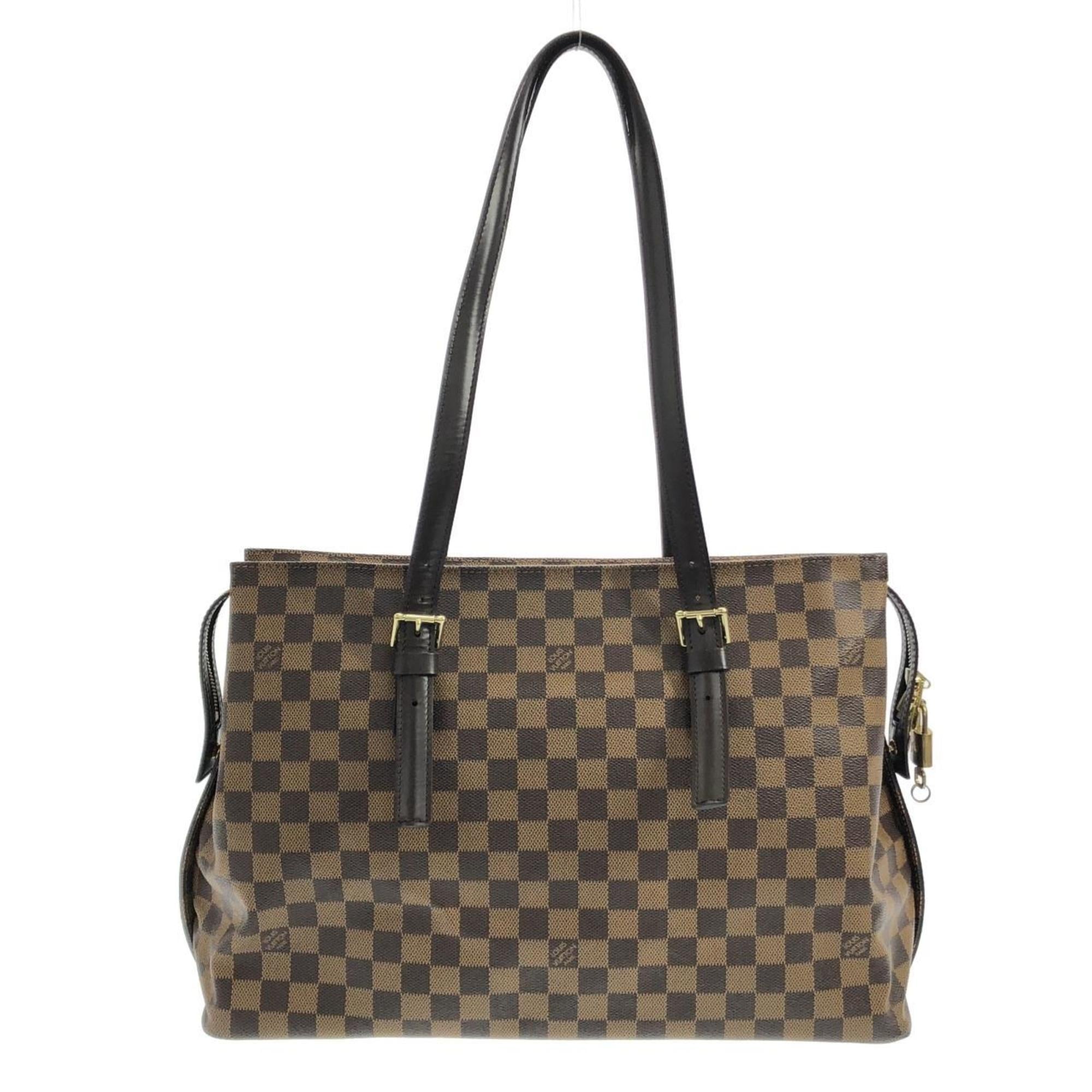 Louis Vuitton Ebene Coated Canvas Shoulder Bag (Pre-Owned)