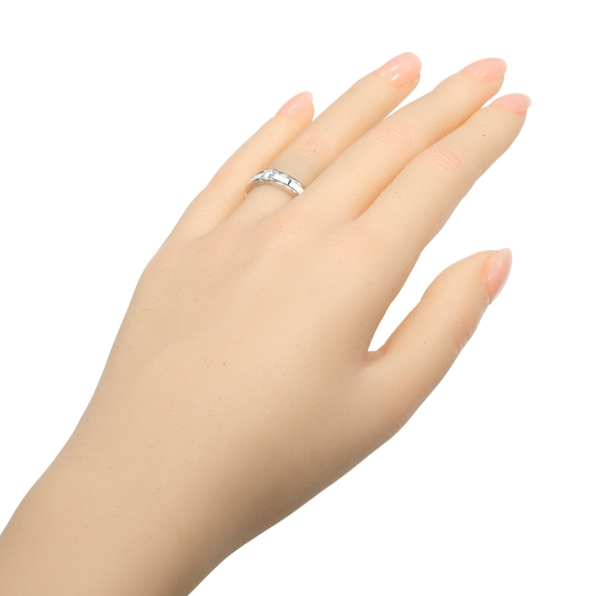 Chanel White Gold (18K) Ceramic Band Ring (Pre-Owned)